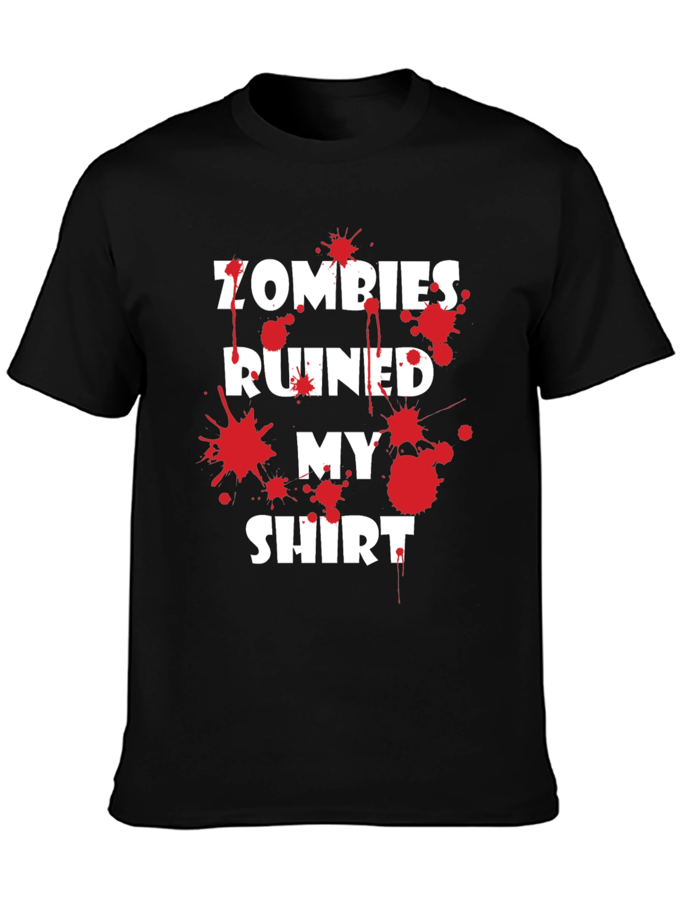Black Zombies Ruined My Shirt Graphic Tee view 3