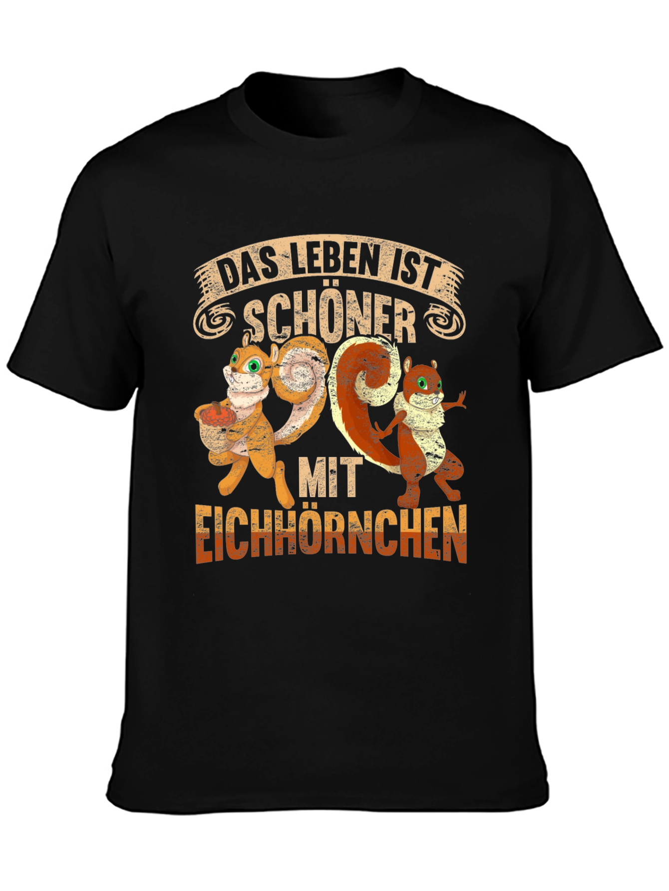 Black Squirrel T-Shirt - Das Leben Ist Schöner view 3