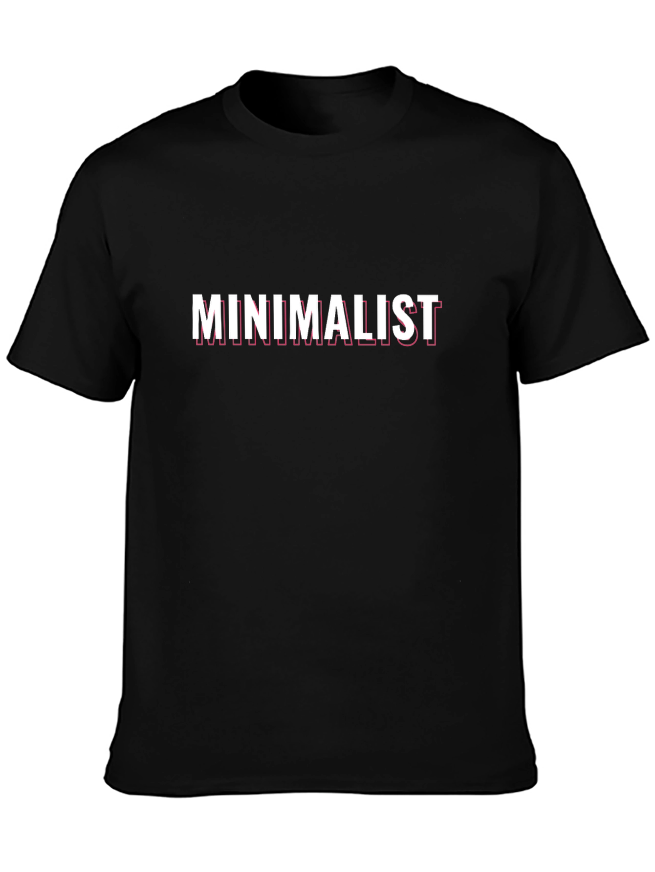 Black Minimalist T-Shirt - Stylish Black Tee view 3