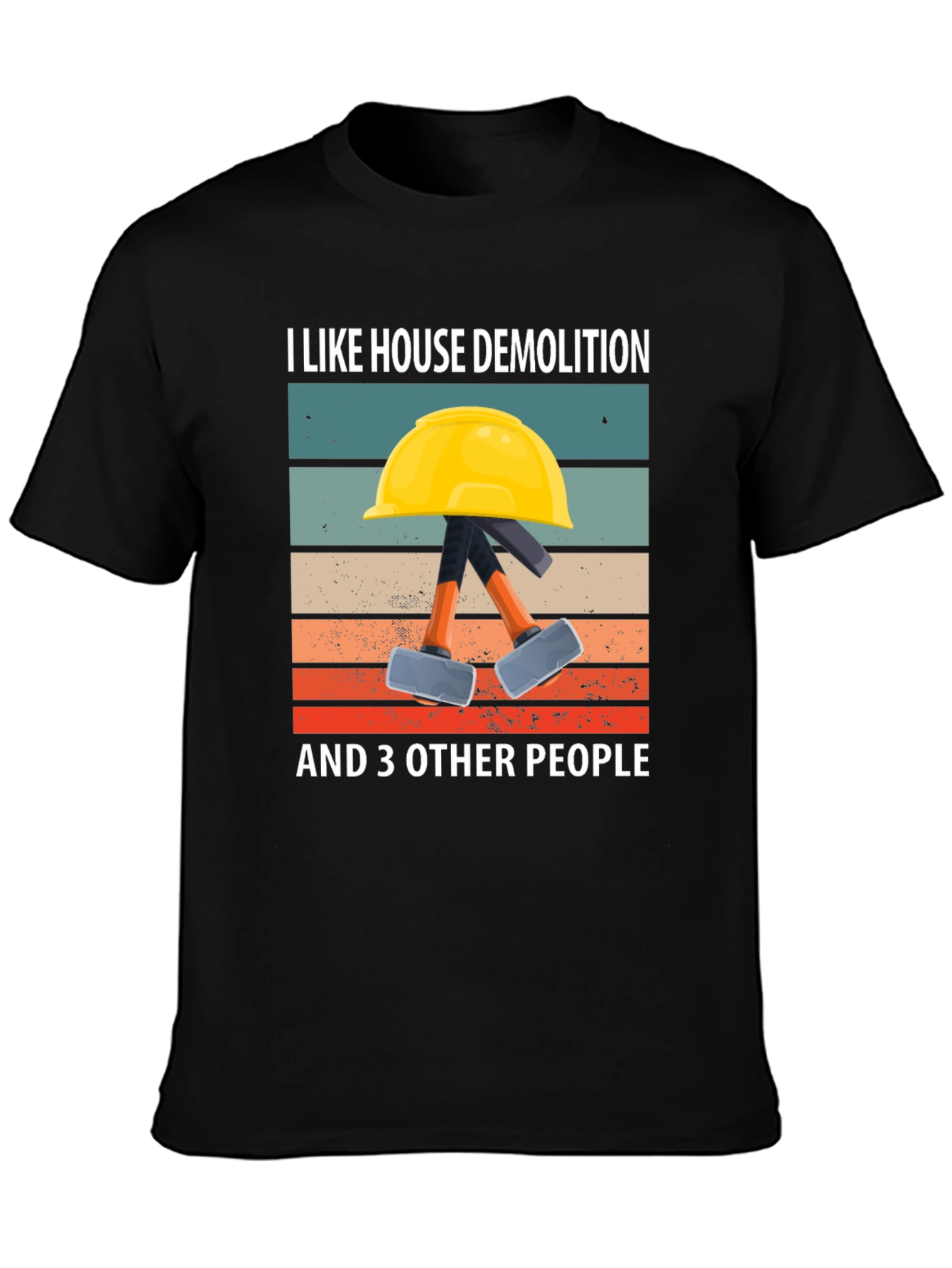 Black House Demolition T-Shirt - Funny Demolition Crew Tee view 3