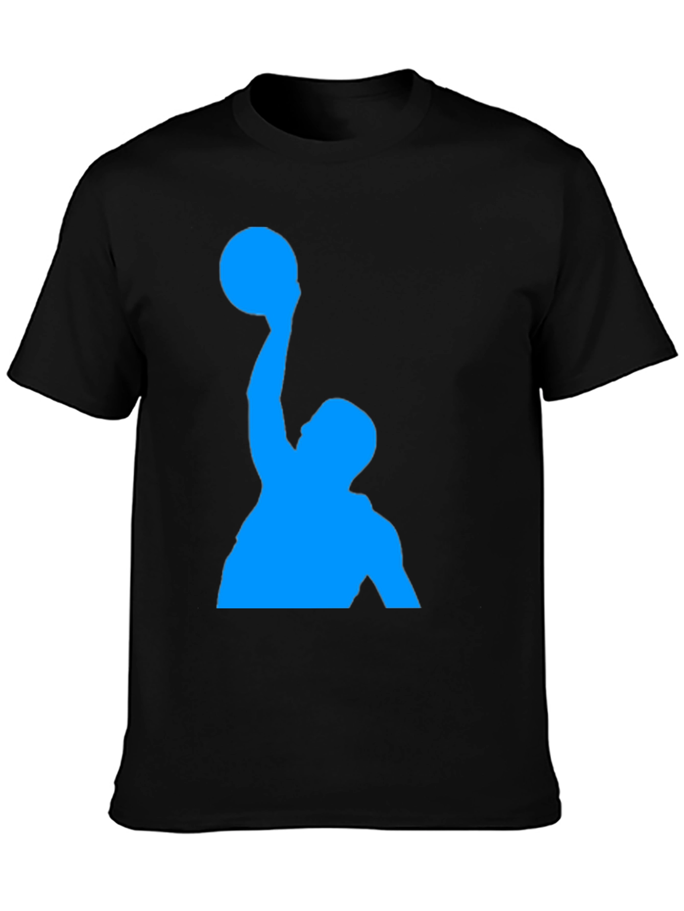 Black Basketball Player Graphic Tee - Black view 3