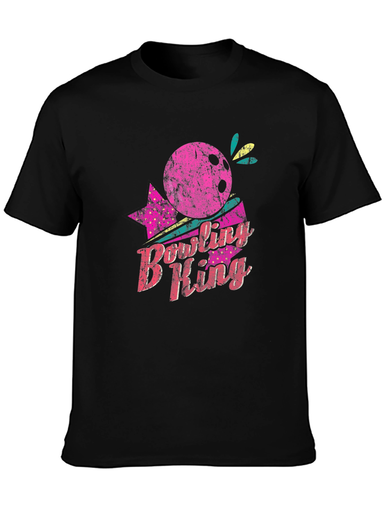 Black Bowling B King Graphic T-Shirt view 3