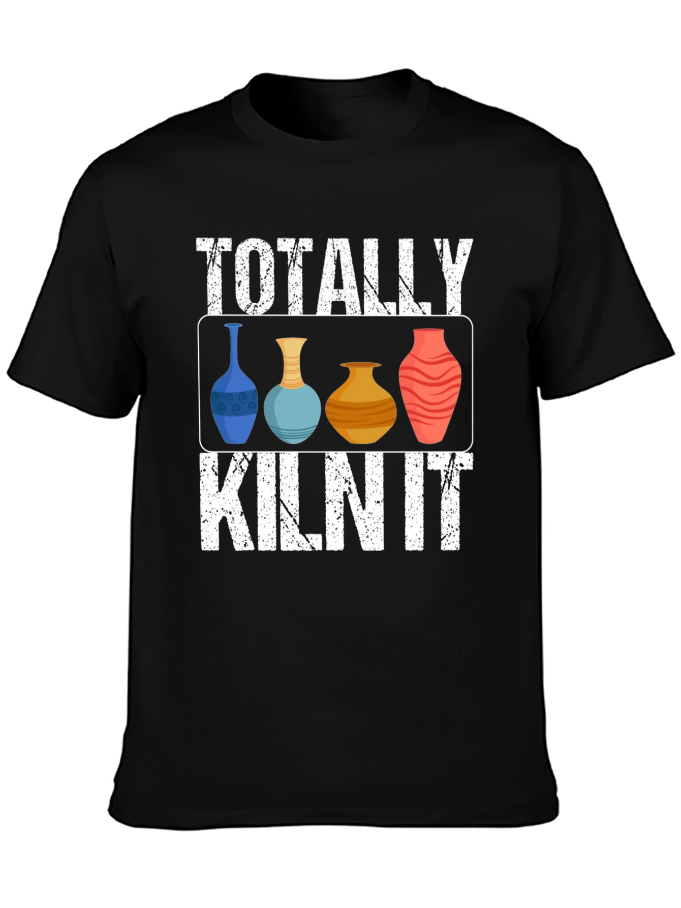 Black Totally Kiln It Pottery T-Shirt view 3