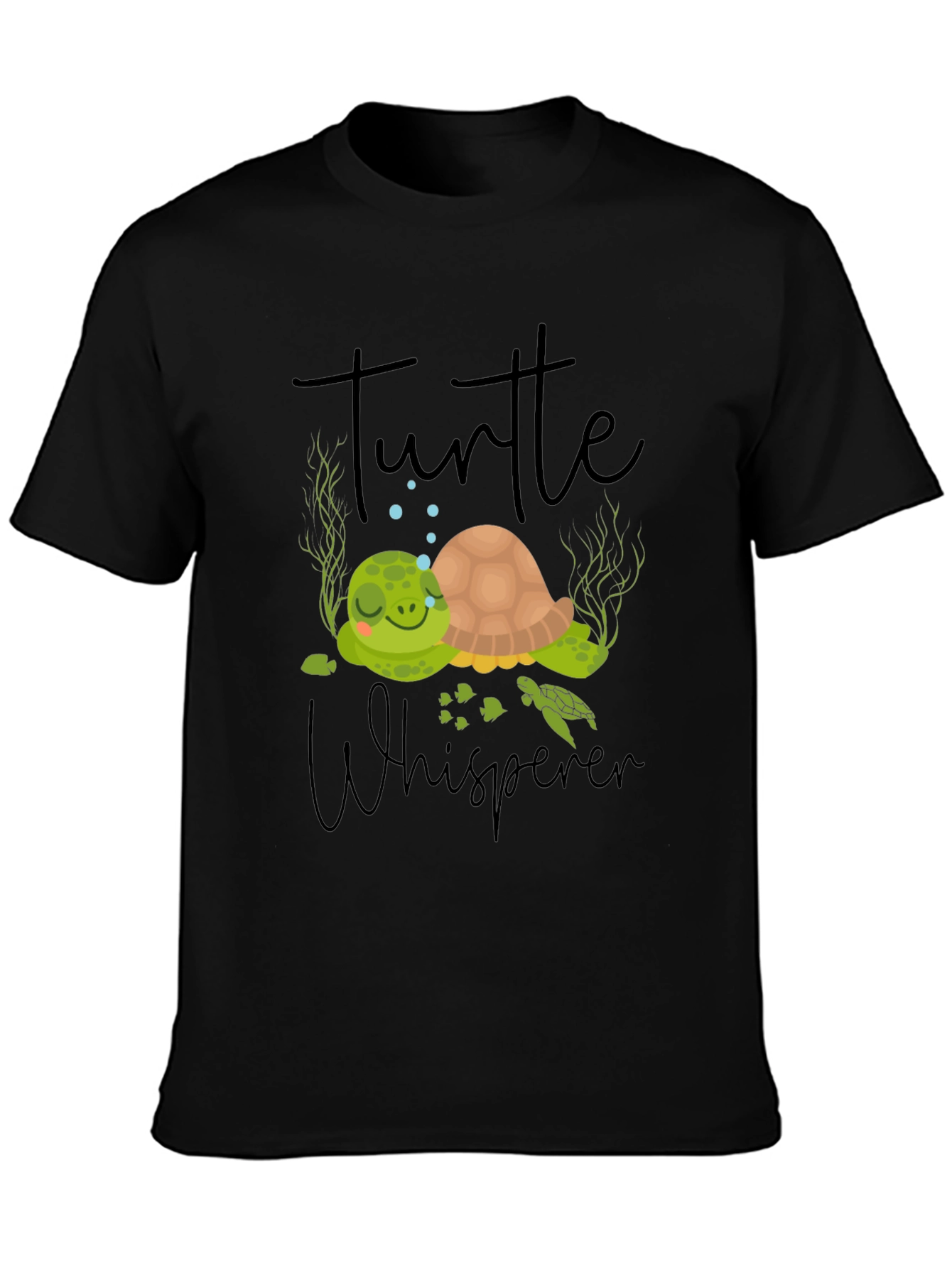 Black Turtle Whisperer Graphic Tee view 3