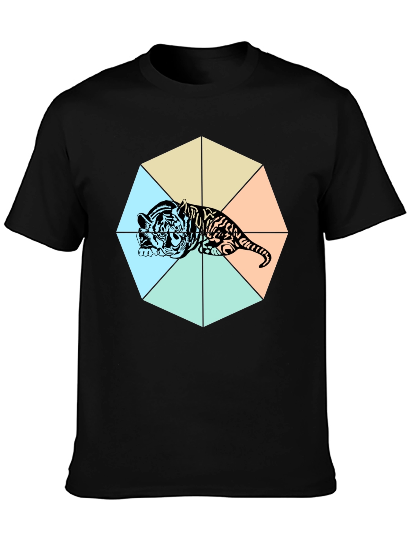Black Tiger Graphic T-Shirt - Bold Design view 3