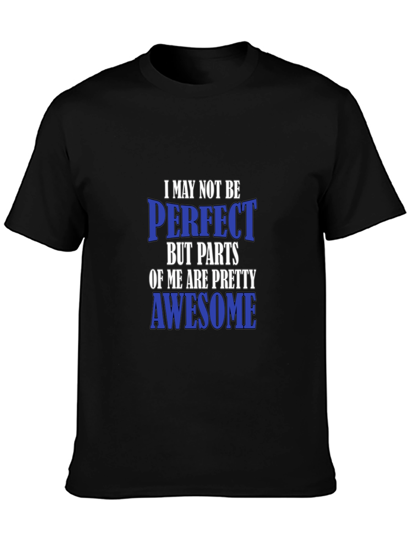 Black Awesome Parts T-Shirt Funny Sarcastic Novelty Tee view 3