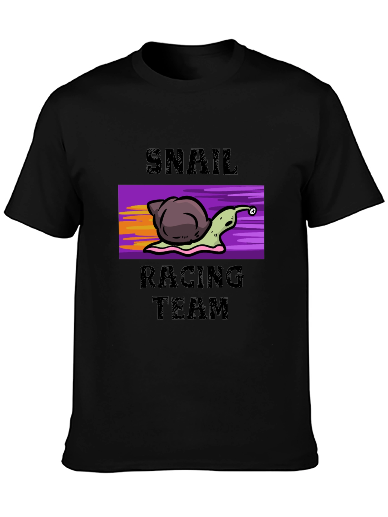 Black Snail Racing Team Graphic T-Shirt view 3