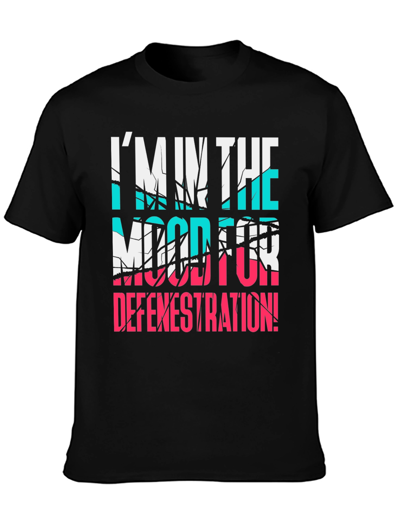 Black Defenestration Humor Tee view 3