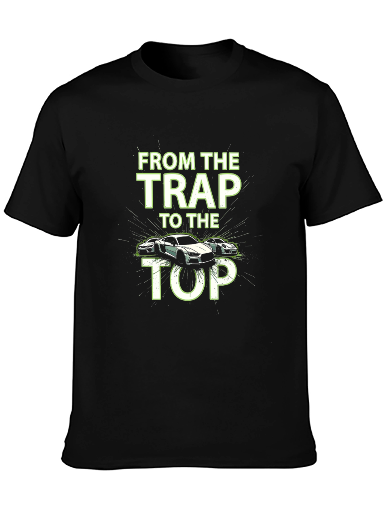 Black From The Trap To The Top Graphic Tee view 3