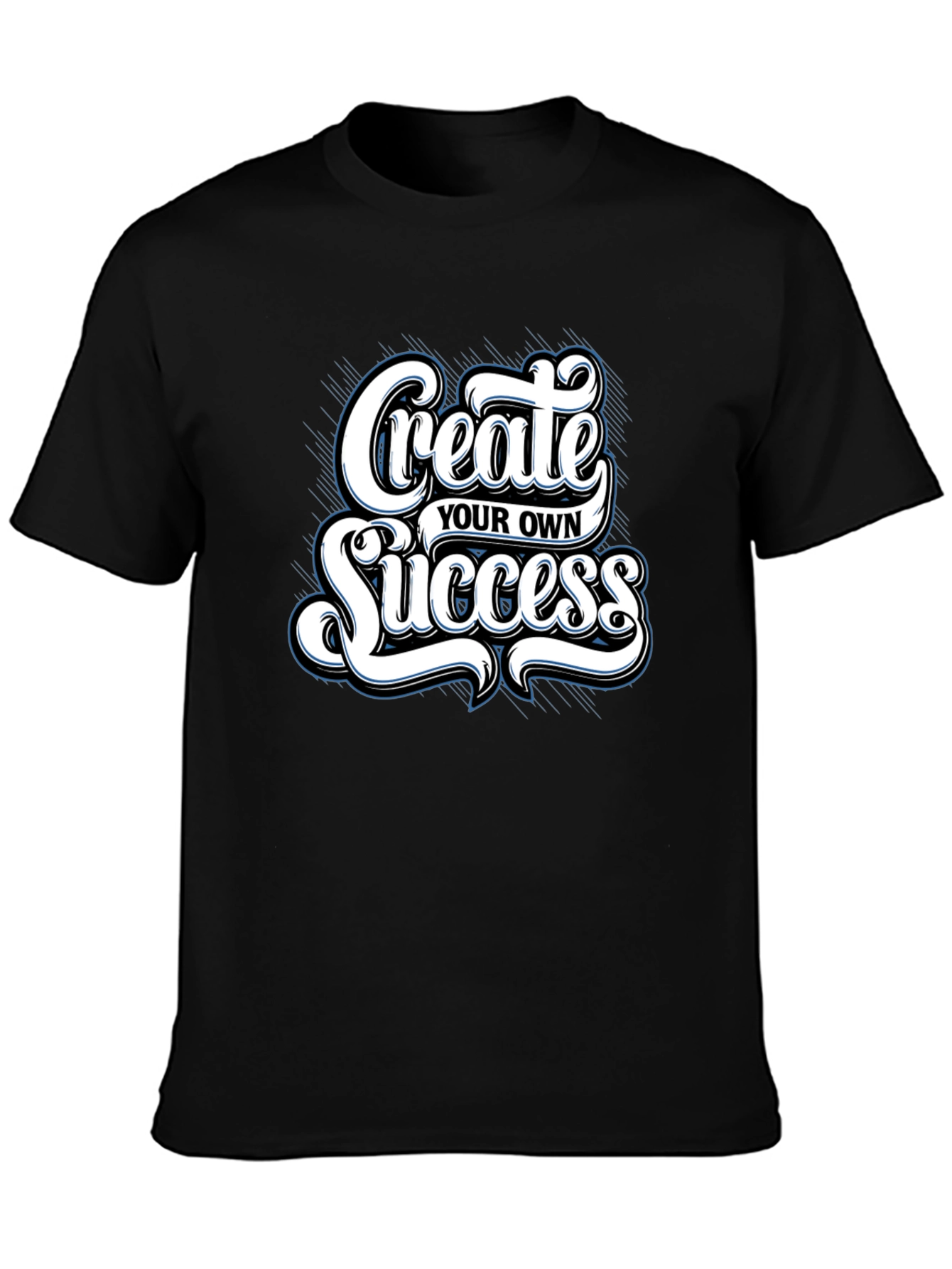 Black Create Your Own Success Graphic Tee view 3