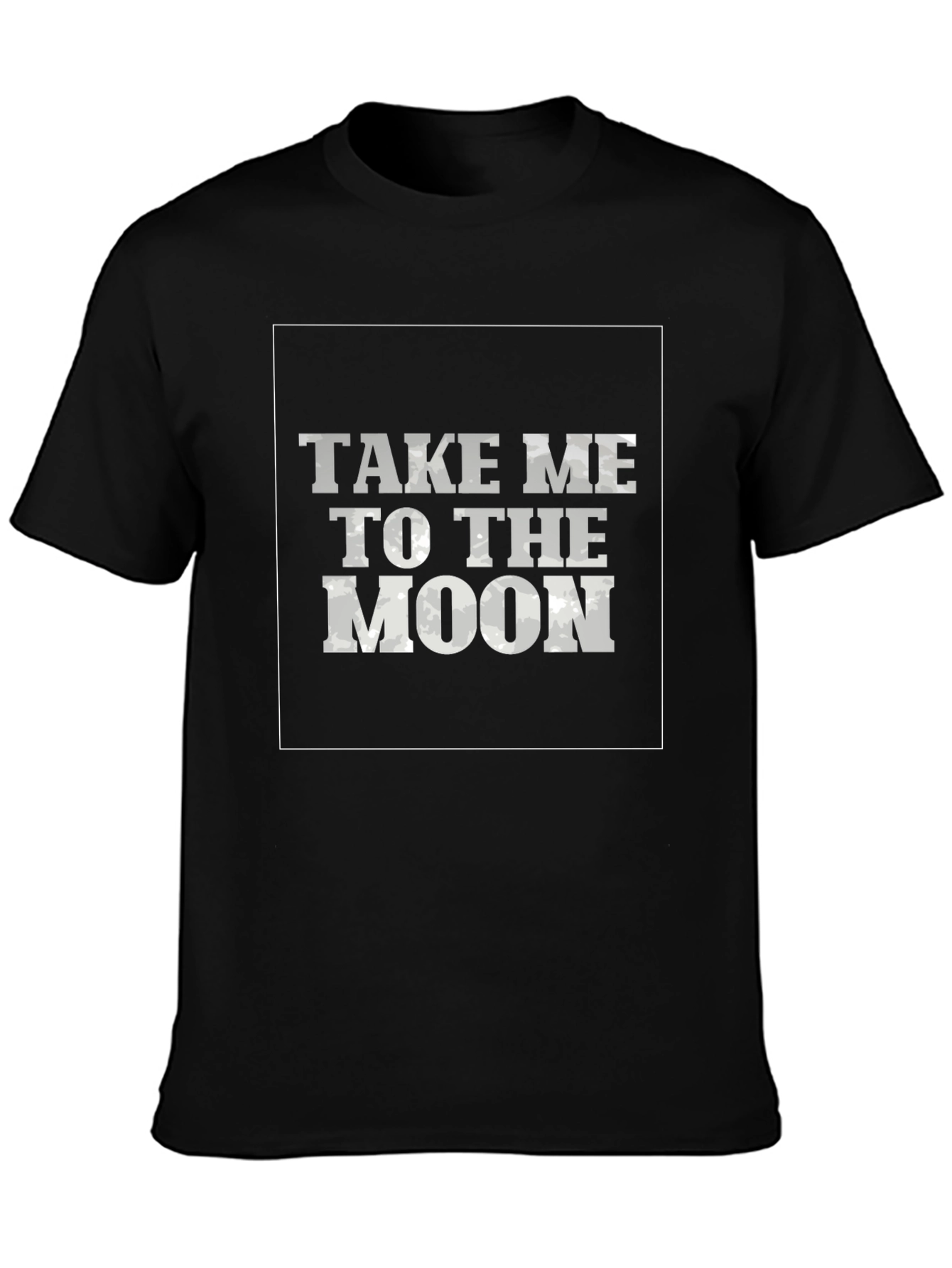 Black Take Me To The Moon Black T-Shirt view 3