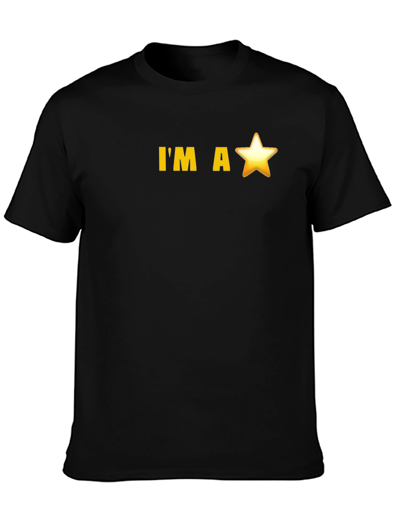 Black I'm a Star Black Tee view 3