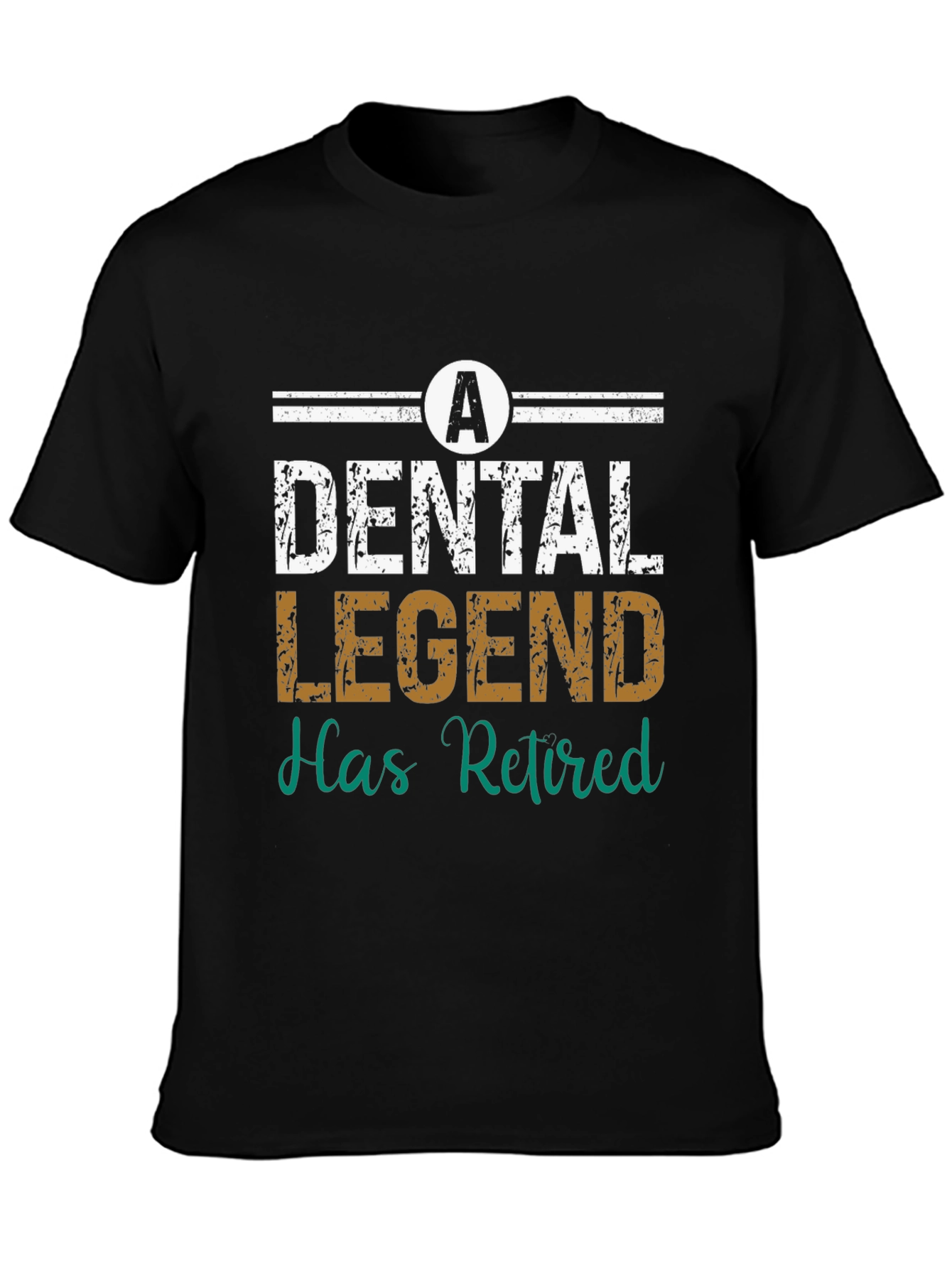 Black Dental Legend Retired T-Shirt view 3