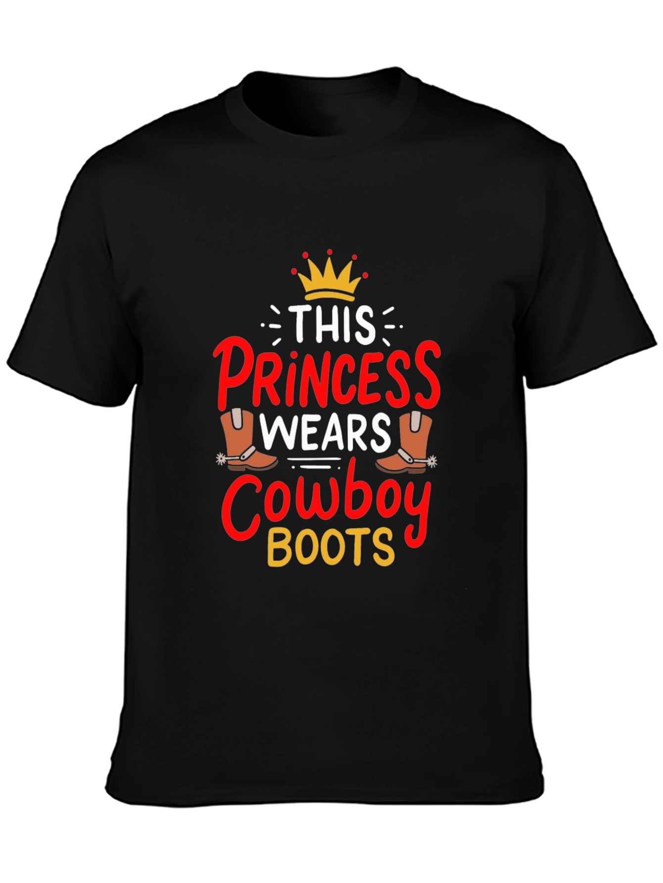 Princess Cowboy Boots Graphic Tee - 3