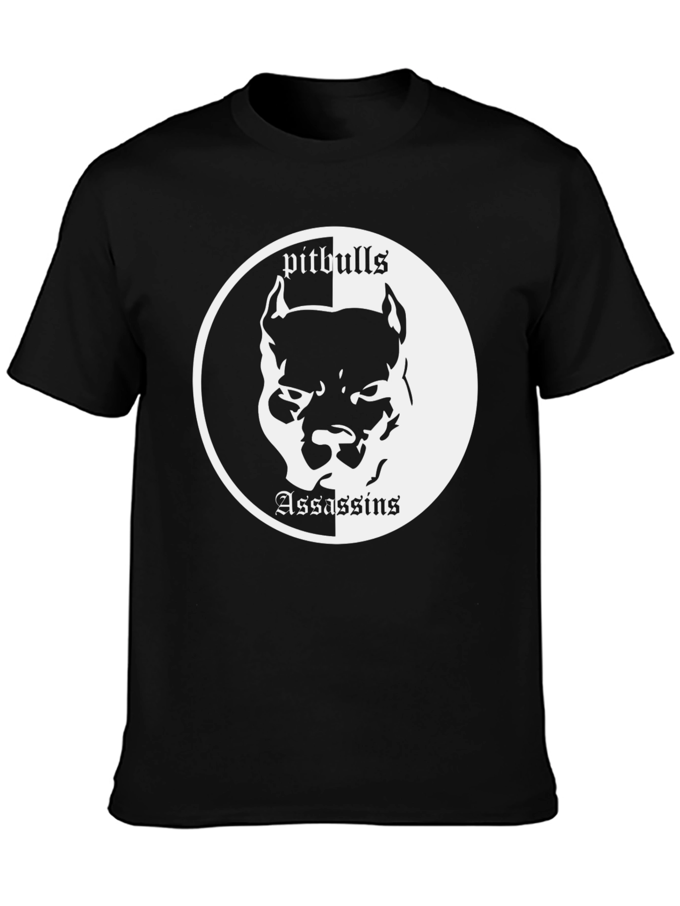 Black Pitbull Assassins Graphic Tee - Cool & Edgy view 3
