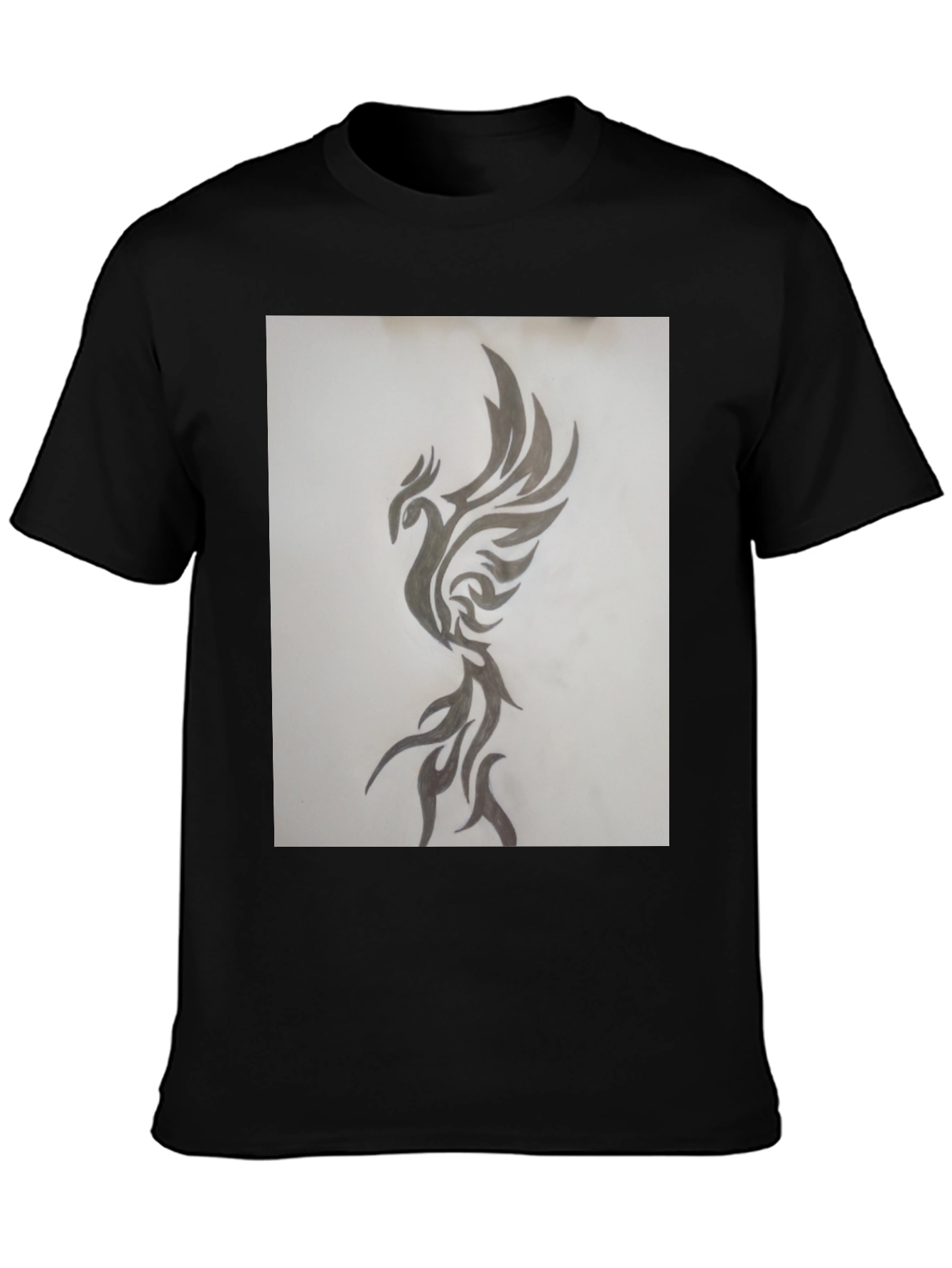 Black Phoenix Graphic Black T-Shirt view 3