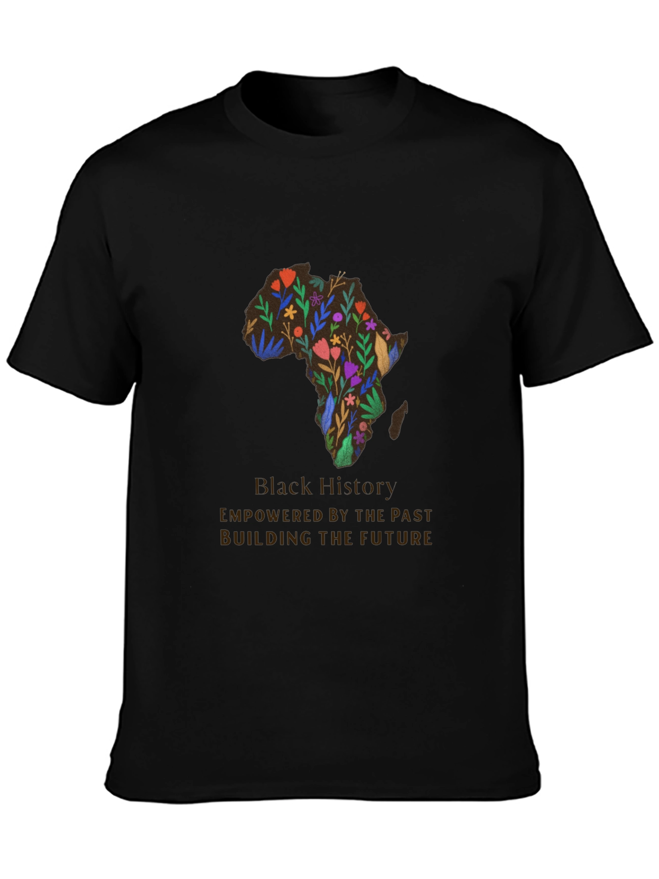 Black Black History Floral Africa T-Shirt view 3