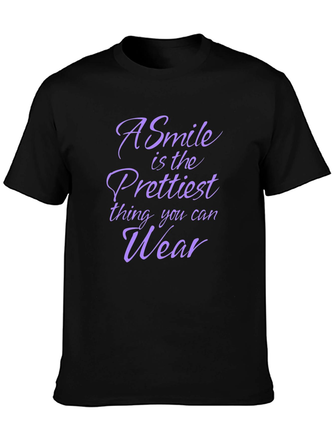 Black A Smile Is the Prettiest Tee view 3