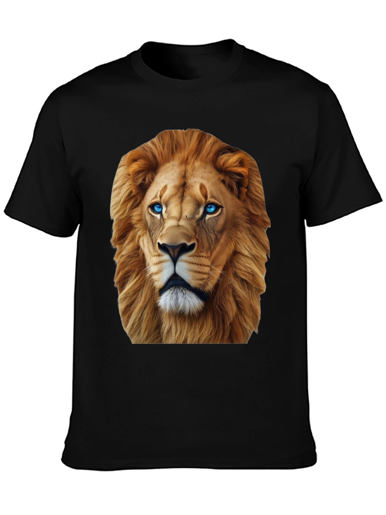 Black Lion Graphic Tee - Bold Animal Print view 3