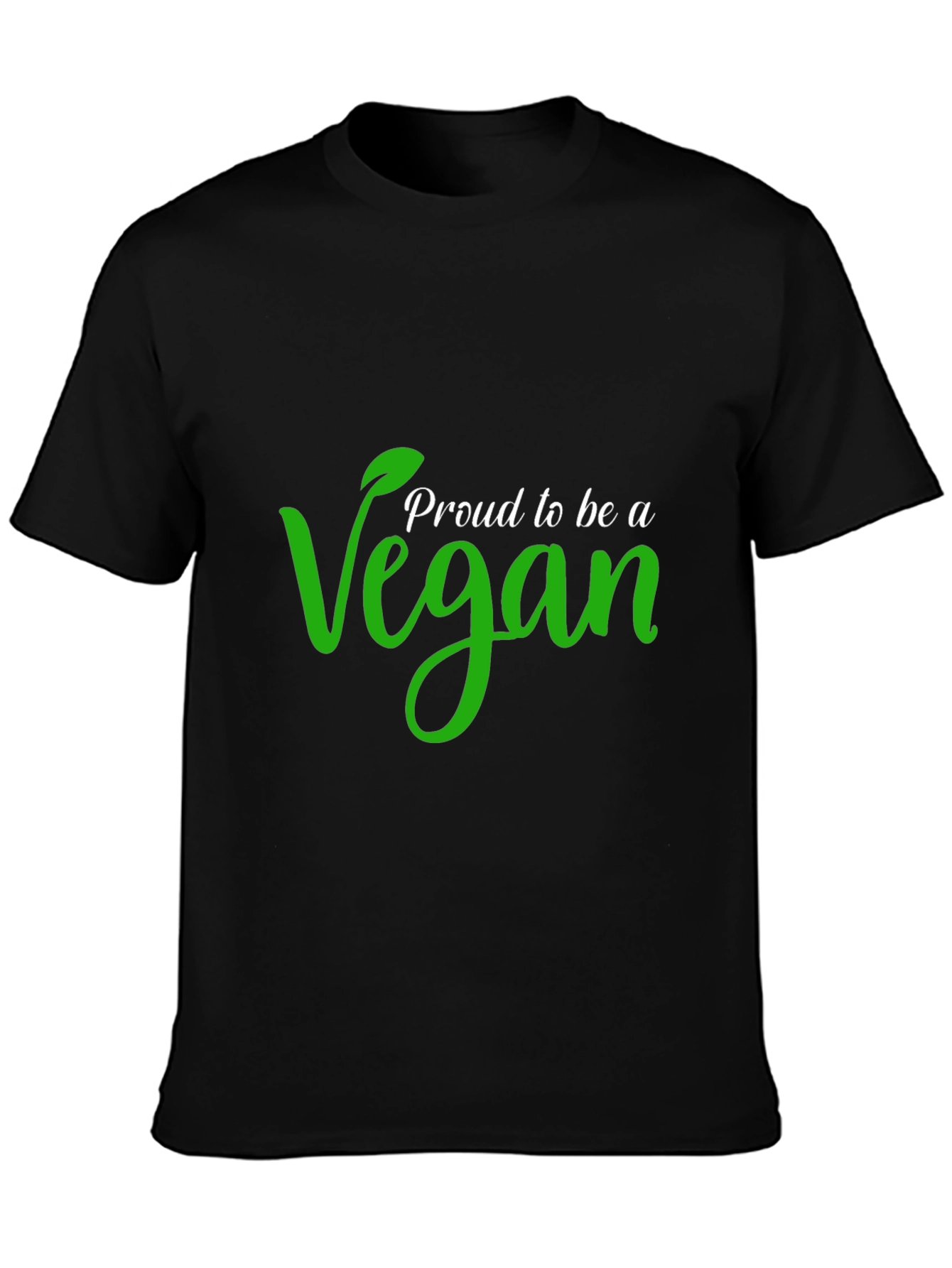 Black Proud Vegan Black T-Shirt view 3