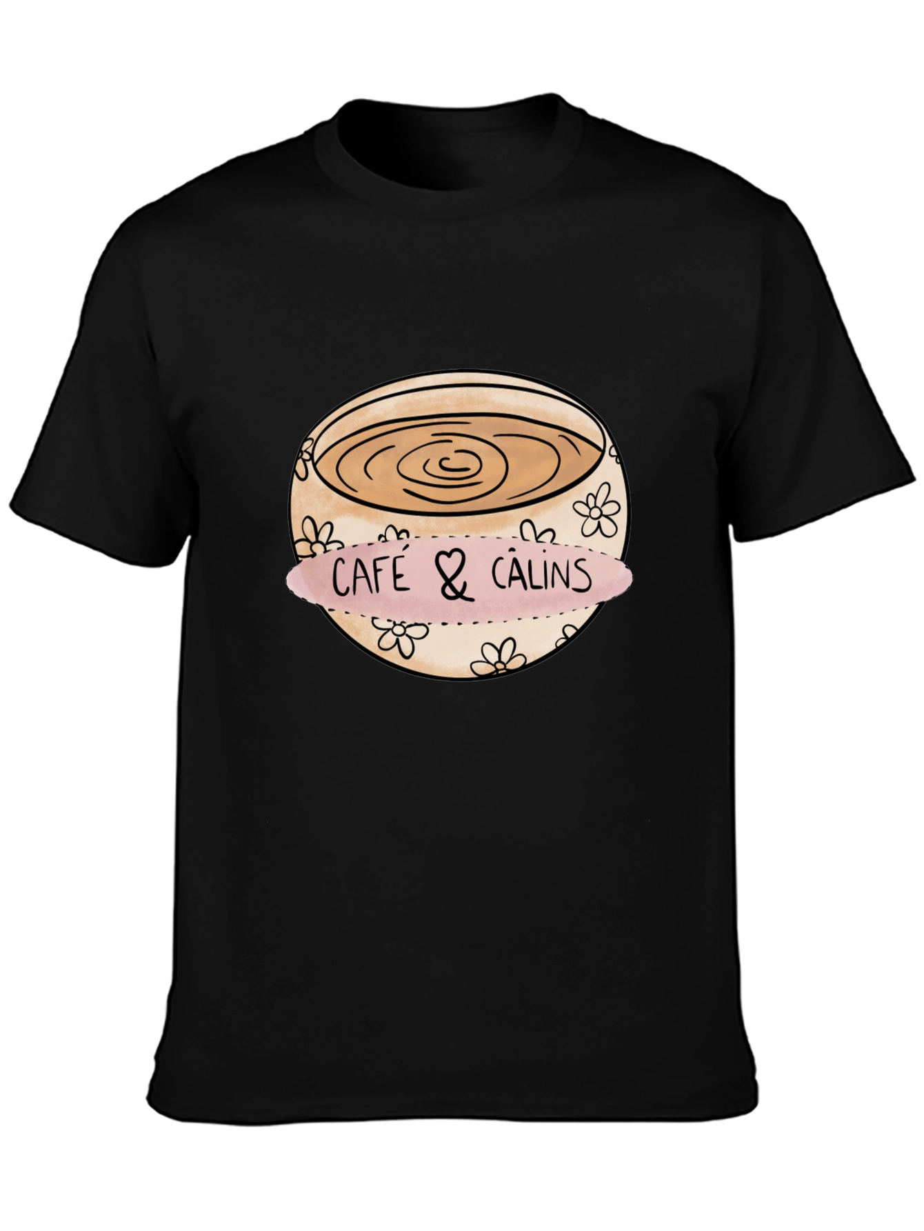 Cafe & Calins Graphic Tee - Coffee Lover's Comfort - 3