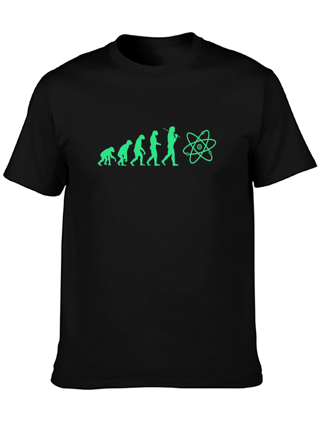 Black Evolution of Science Black T-Shirt view 3