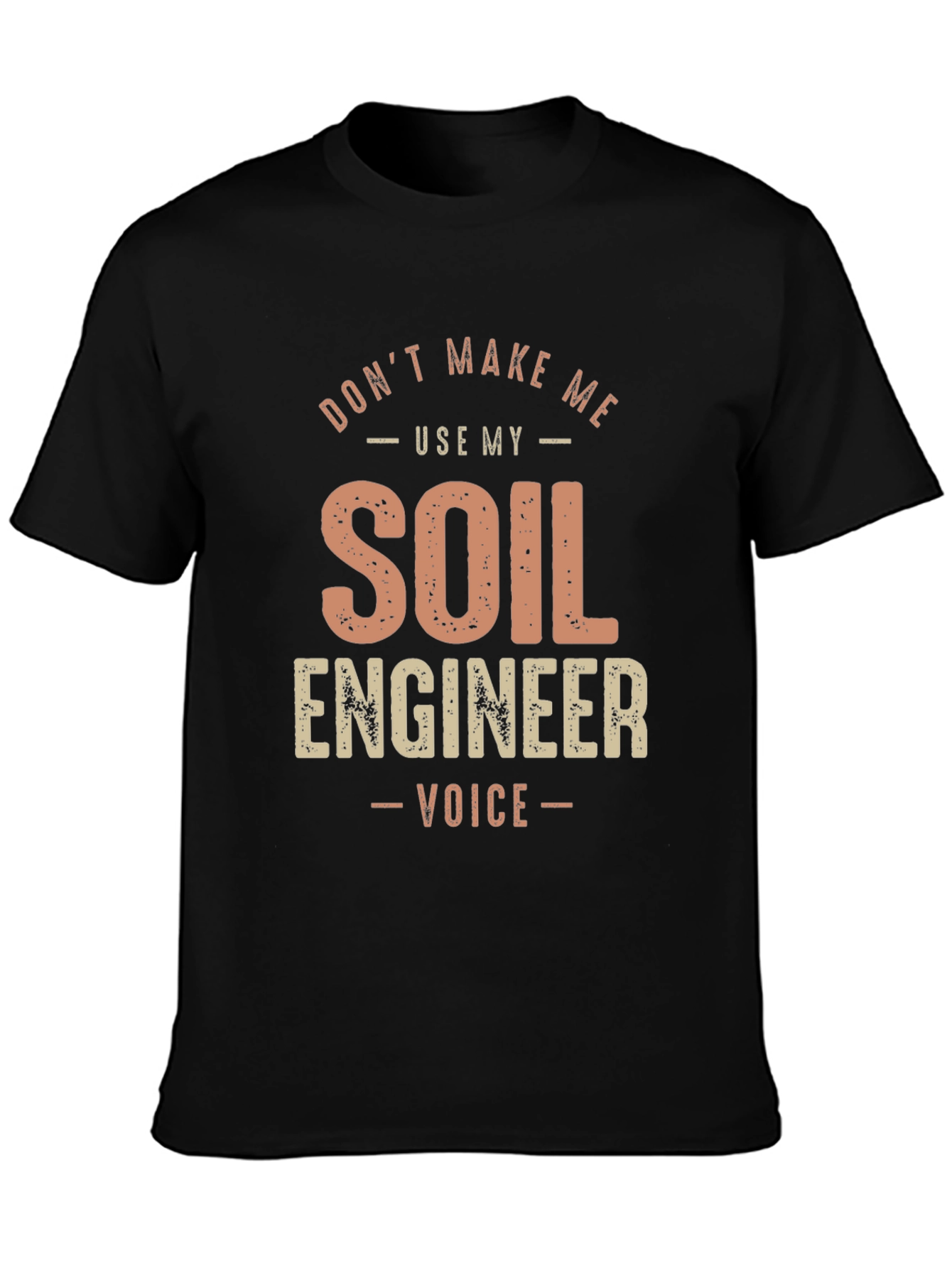 Black Soil Engineer Voice T-Shirt view 3