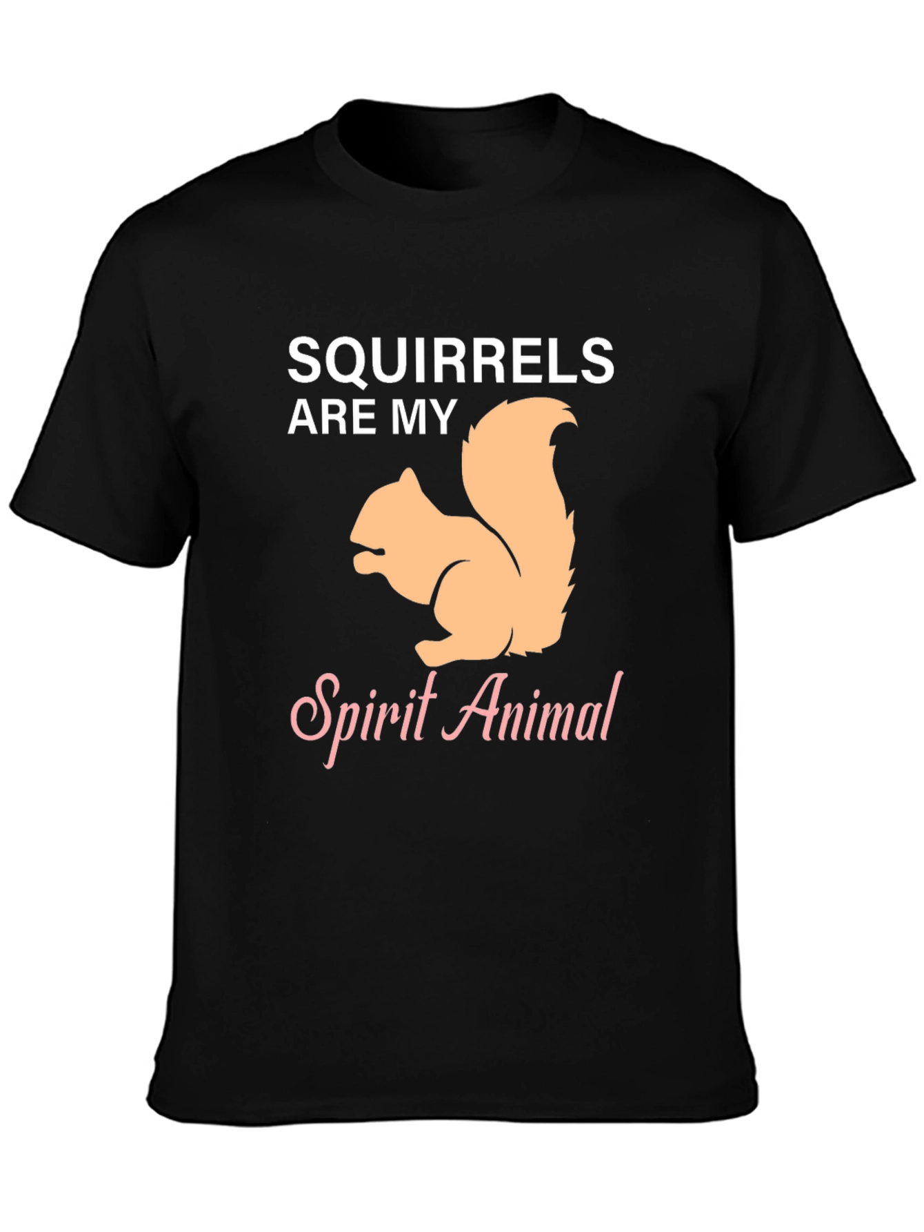 Black Squirrels Are My Spirit Animal Graphic T-Shirt view 3