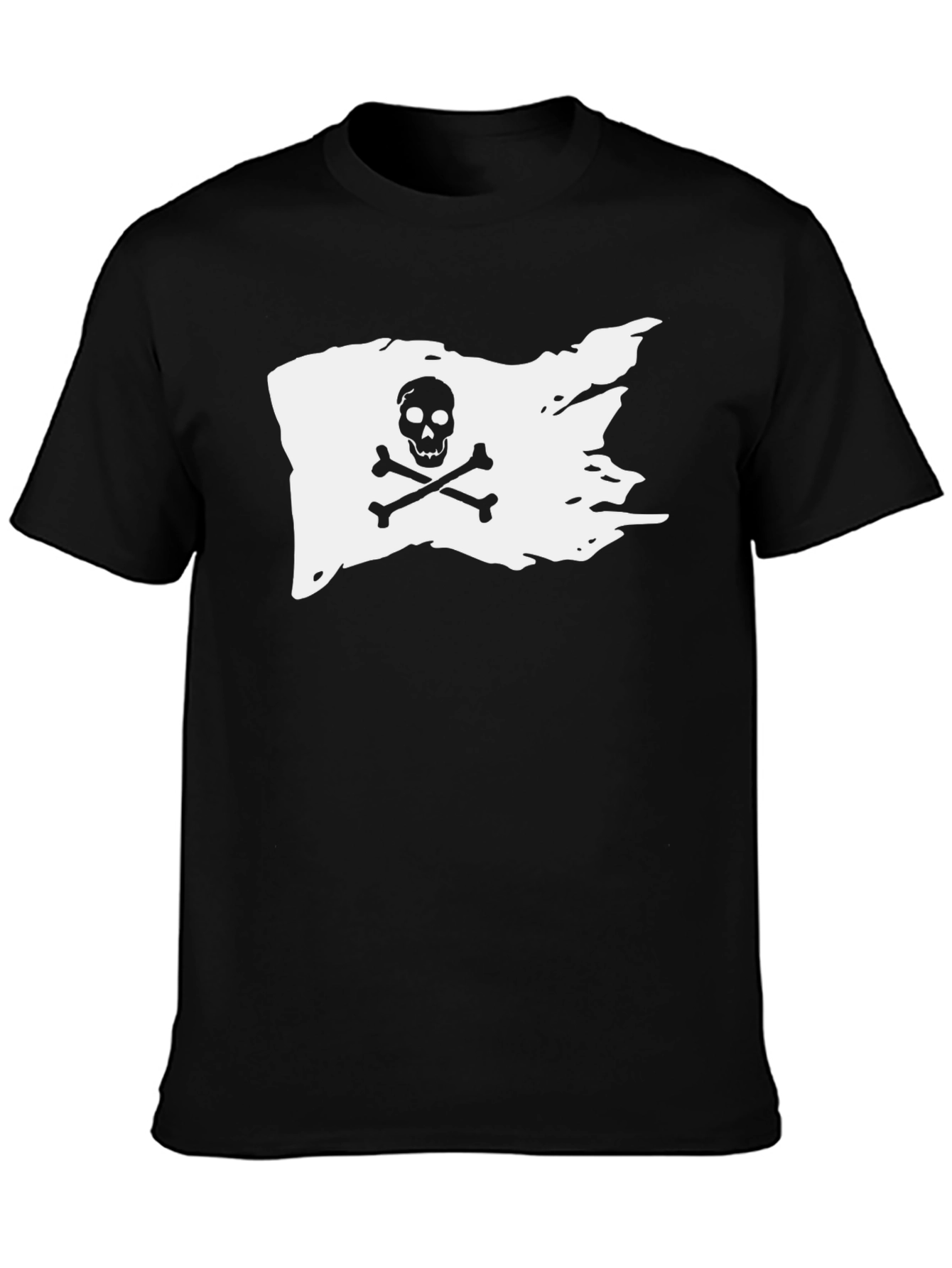 Black Pirate Flag Graphic T-Shirt view 3