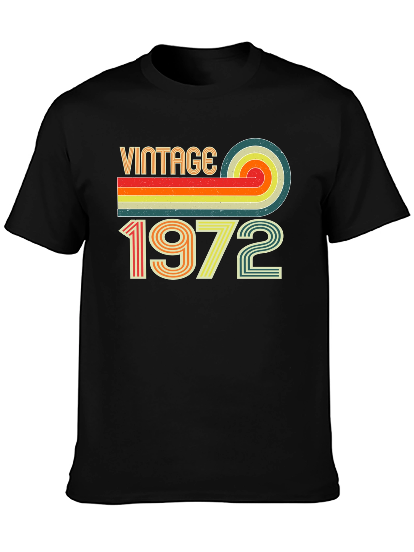 Black Vintage 1972 Graphic Tee view 3