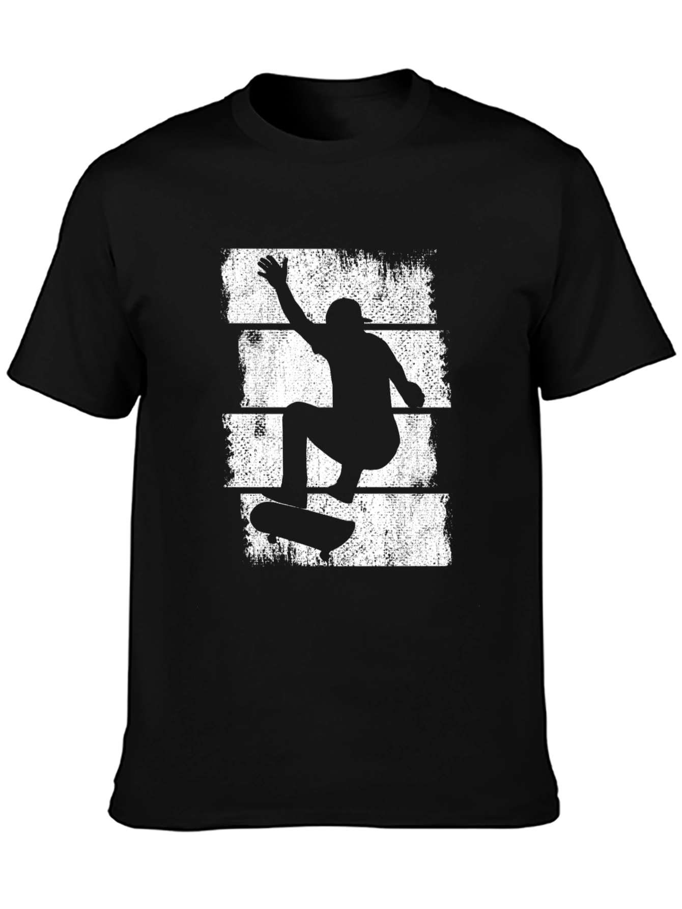 Black Skater Graphic T-Shirt - Cool Streetwear Tee view 3