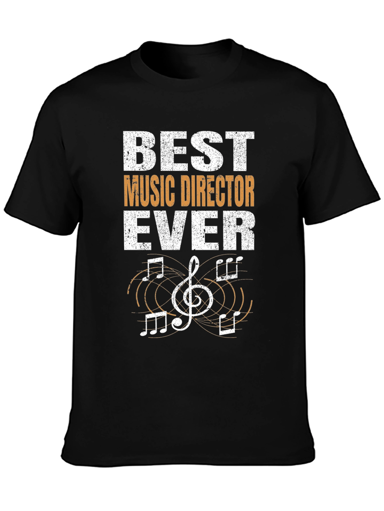 Black Best Music Director Ever T-Shirt Gift Idea view 3