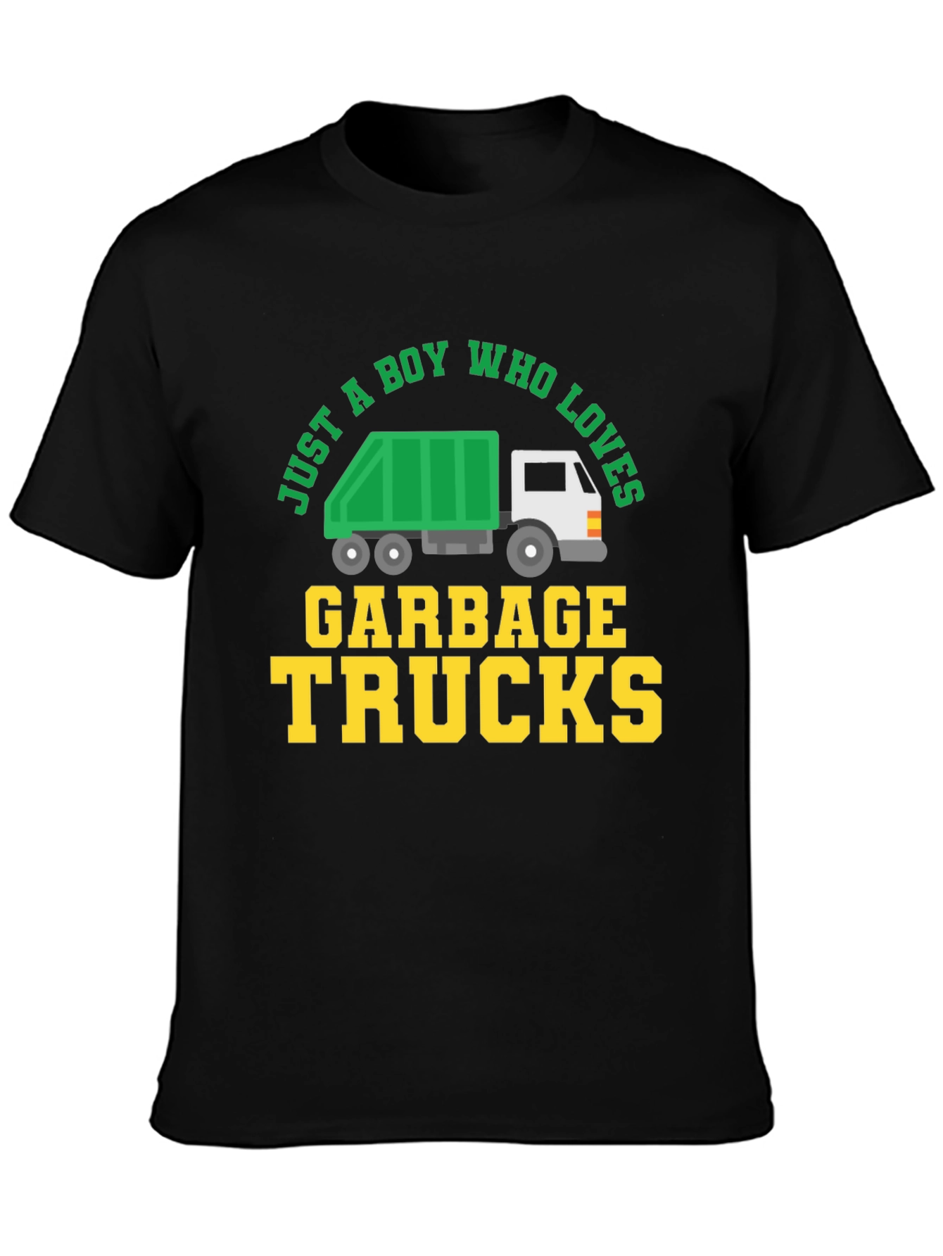 Boy Who Loves Garbage Trucks Graphic Tee - 3