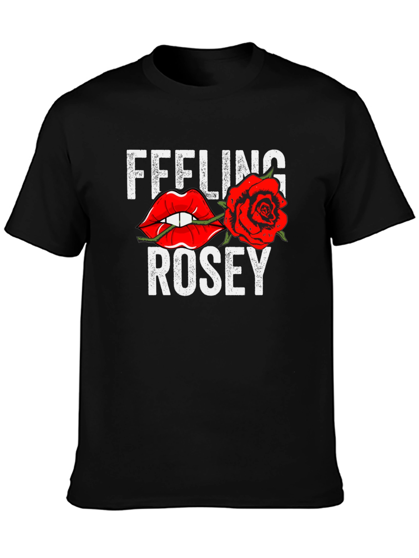 Black Feeling Rosey Graphic Tee view 3