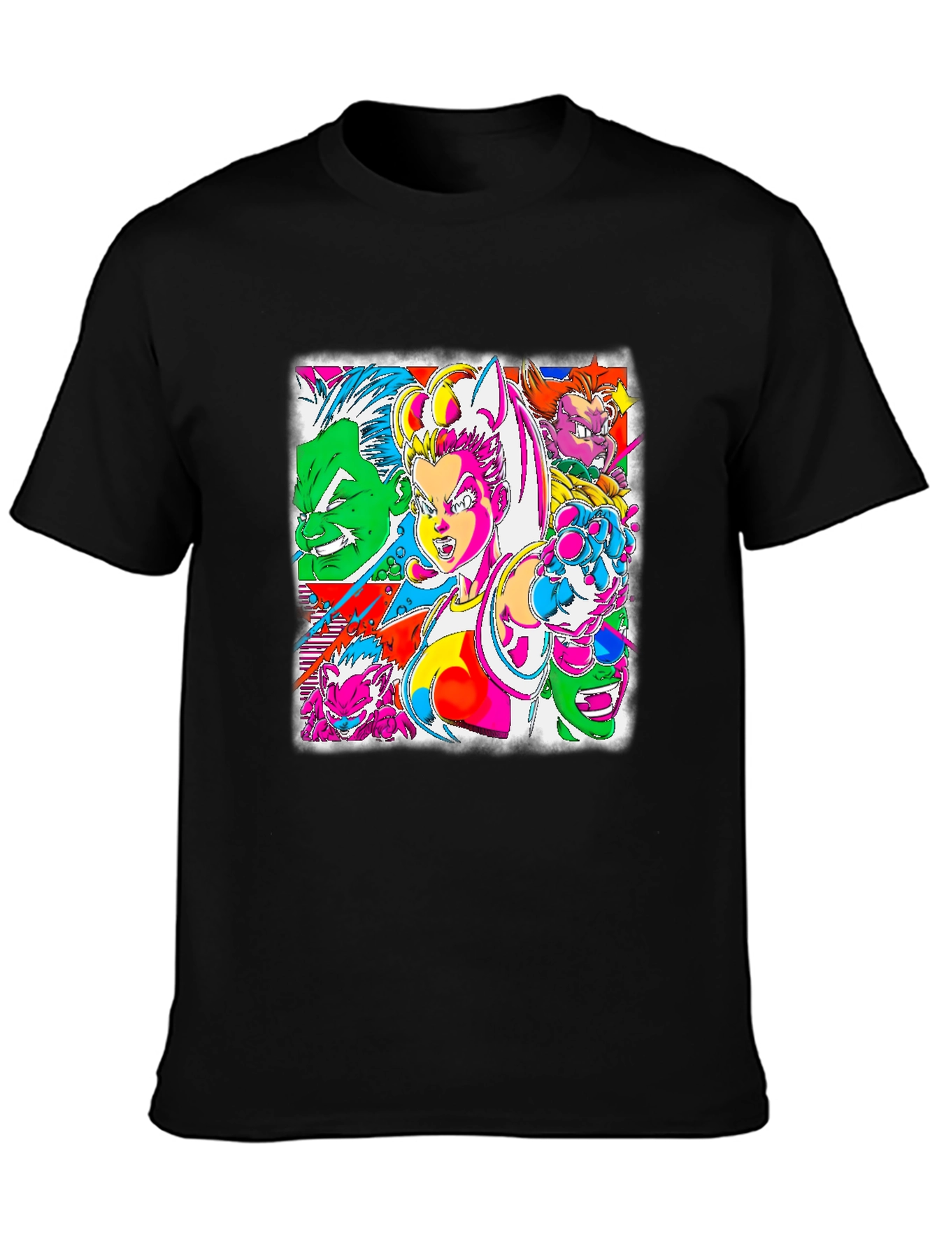 Retro Anime Graphic Tee - Bold & Vibrant Style - 3