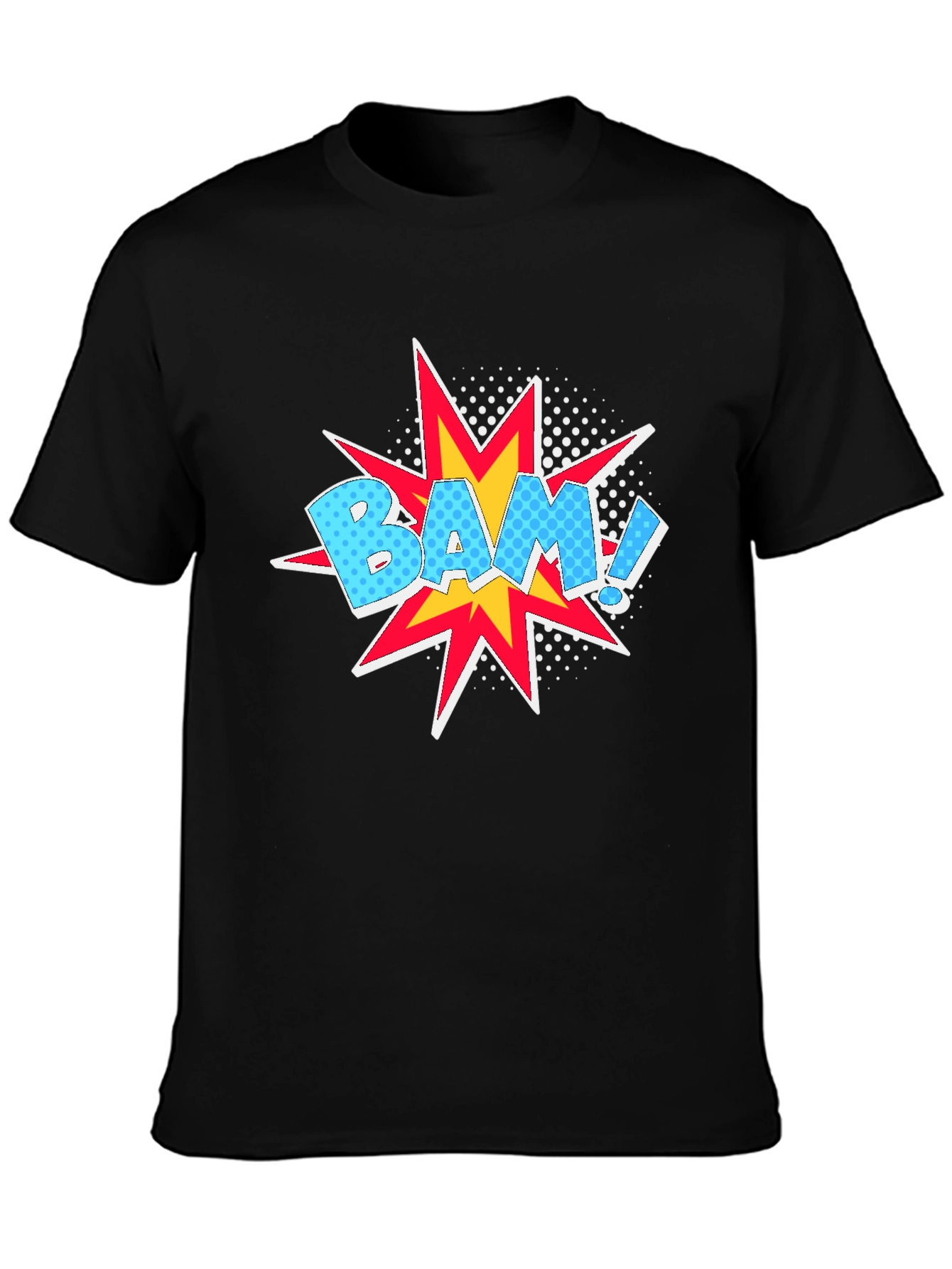 Black Bam! Graphic Print T-Shirt view 3