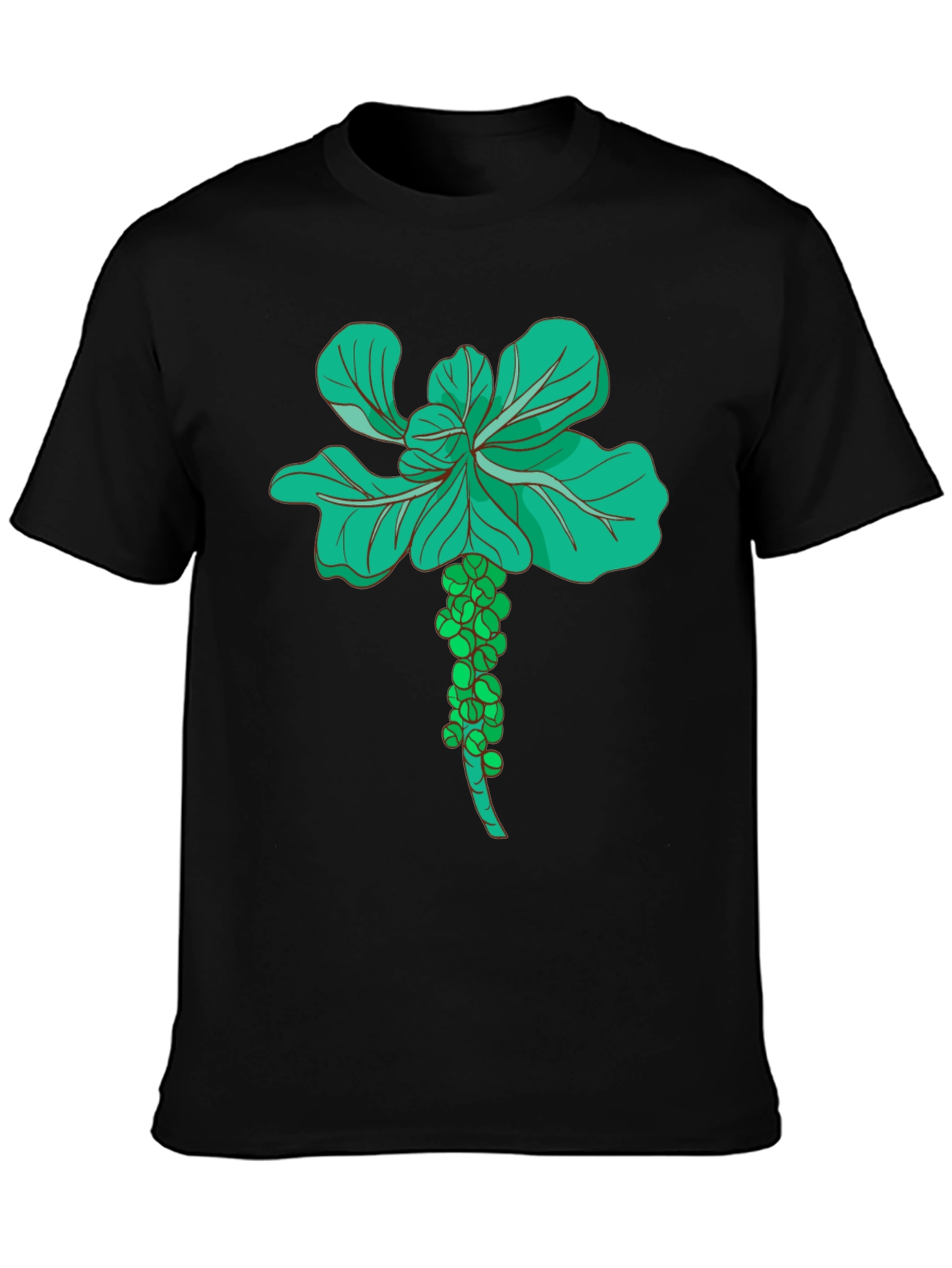 Brussels Sprouts Plant Graphic Tee - 3