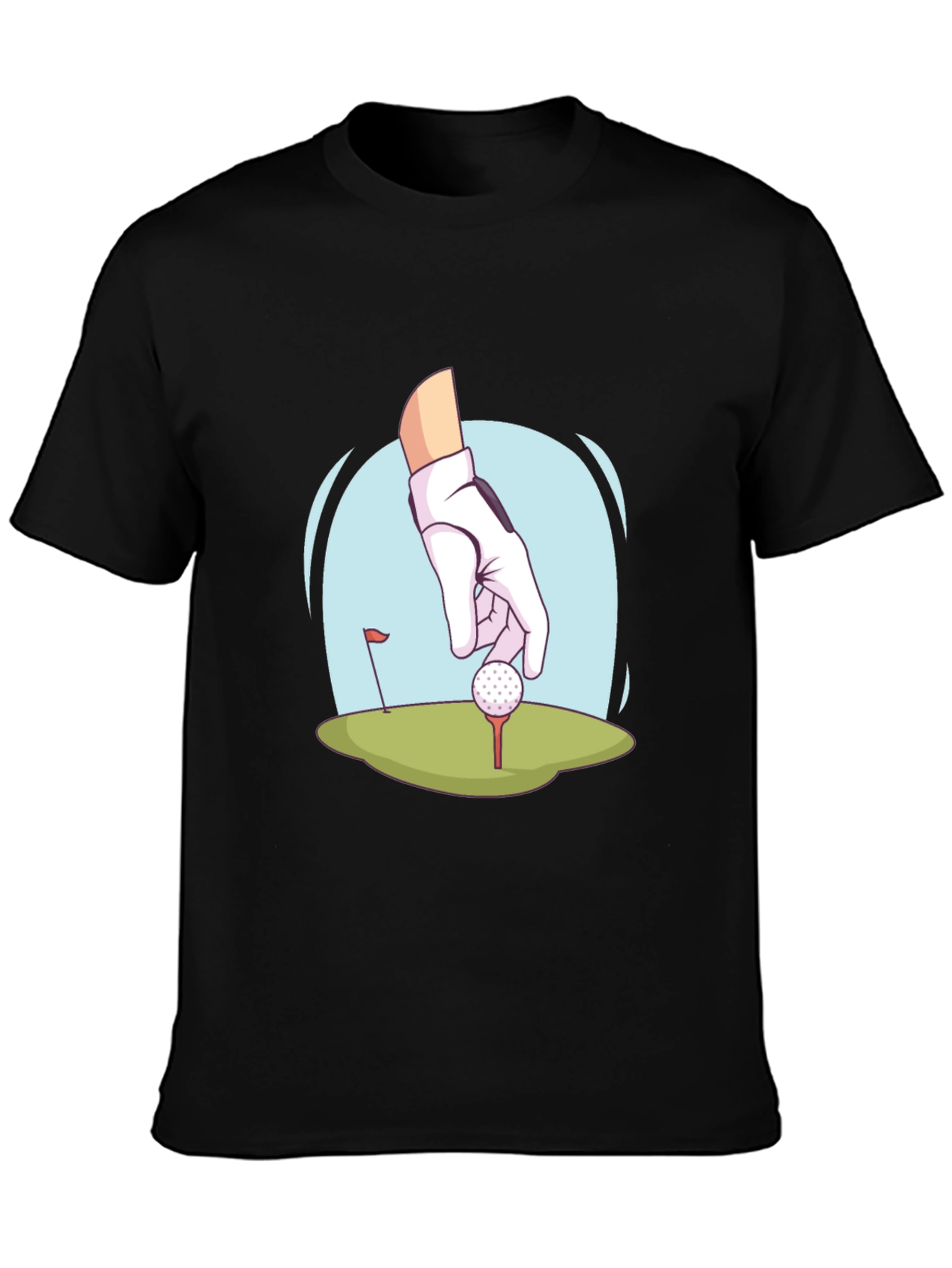 Black Golf Hand T-Shirt - Stylish Tee for Golf Lovers view 3
