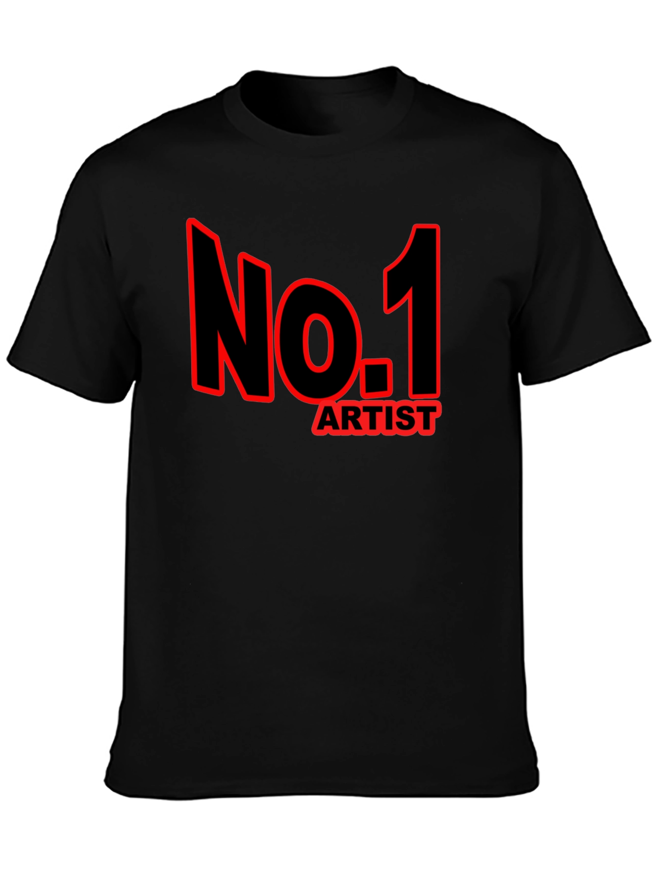 Black No. 1 Artist Graphic T-Shirt - Black view 3