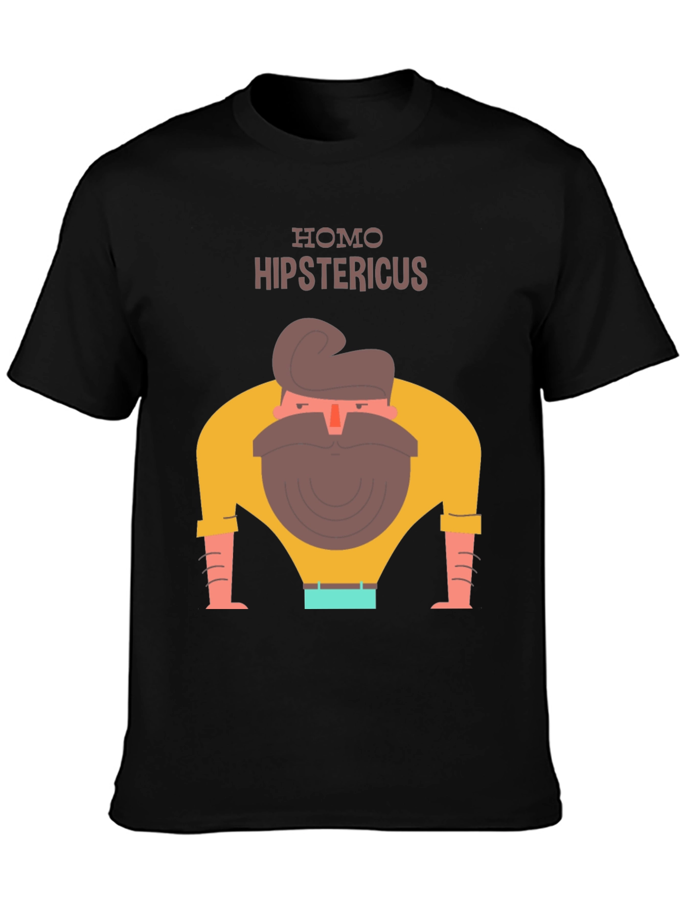 Black Homo Hipstericus Graphic Tee view 3