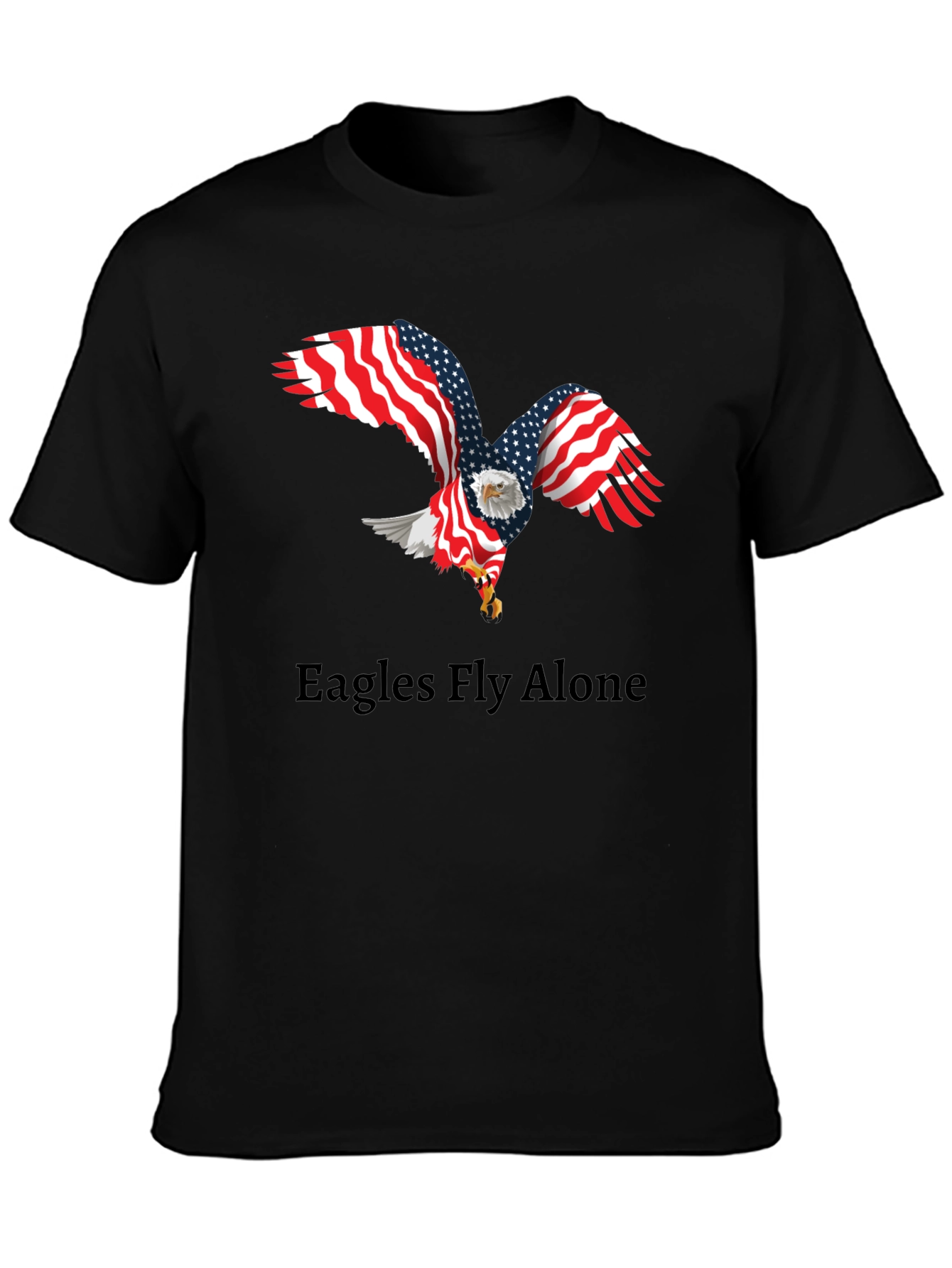 Black American Eagle Graphic Tee view 3