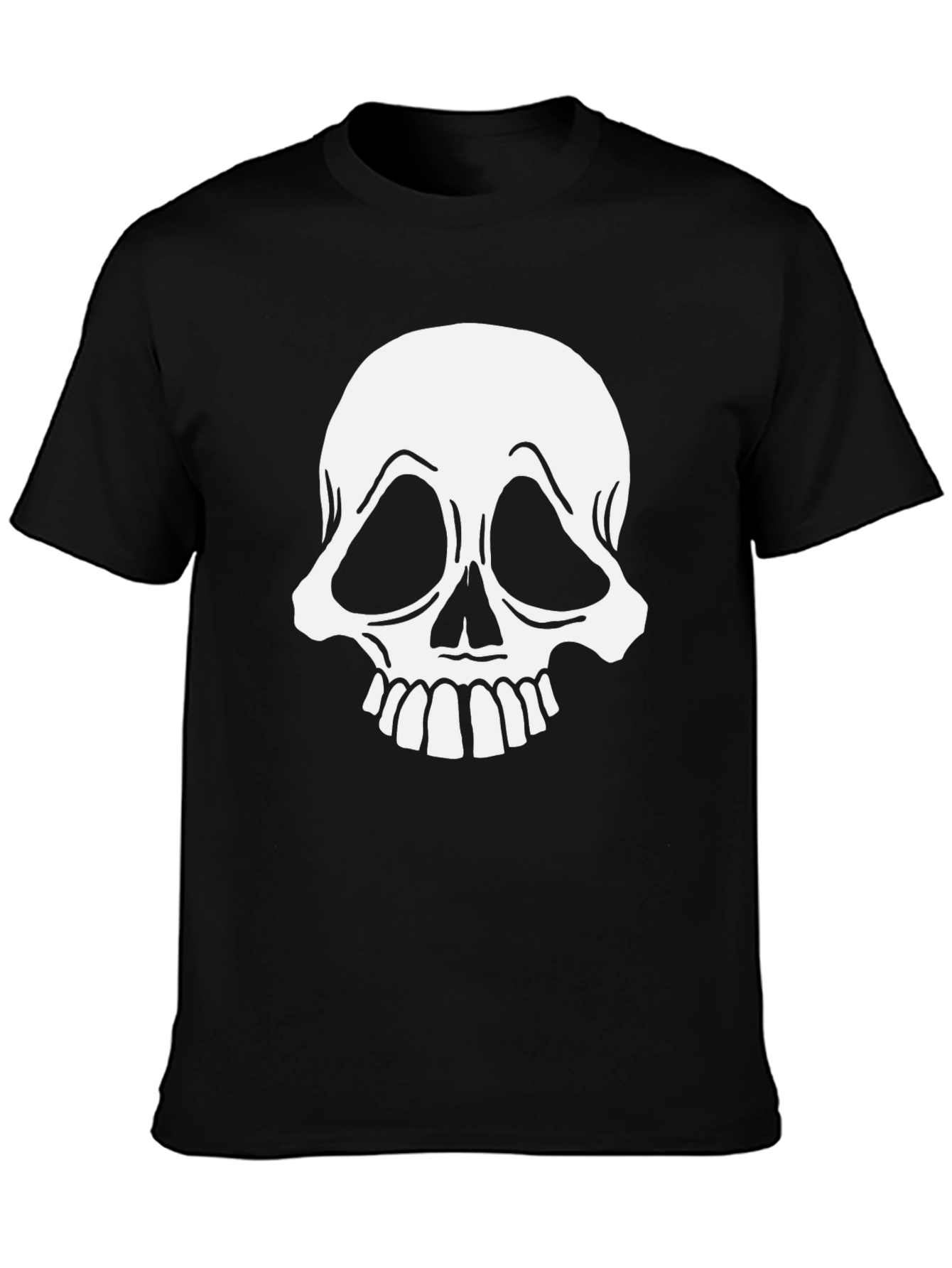 Black Skull Graphic Black T-Shirt view 3