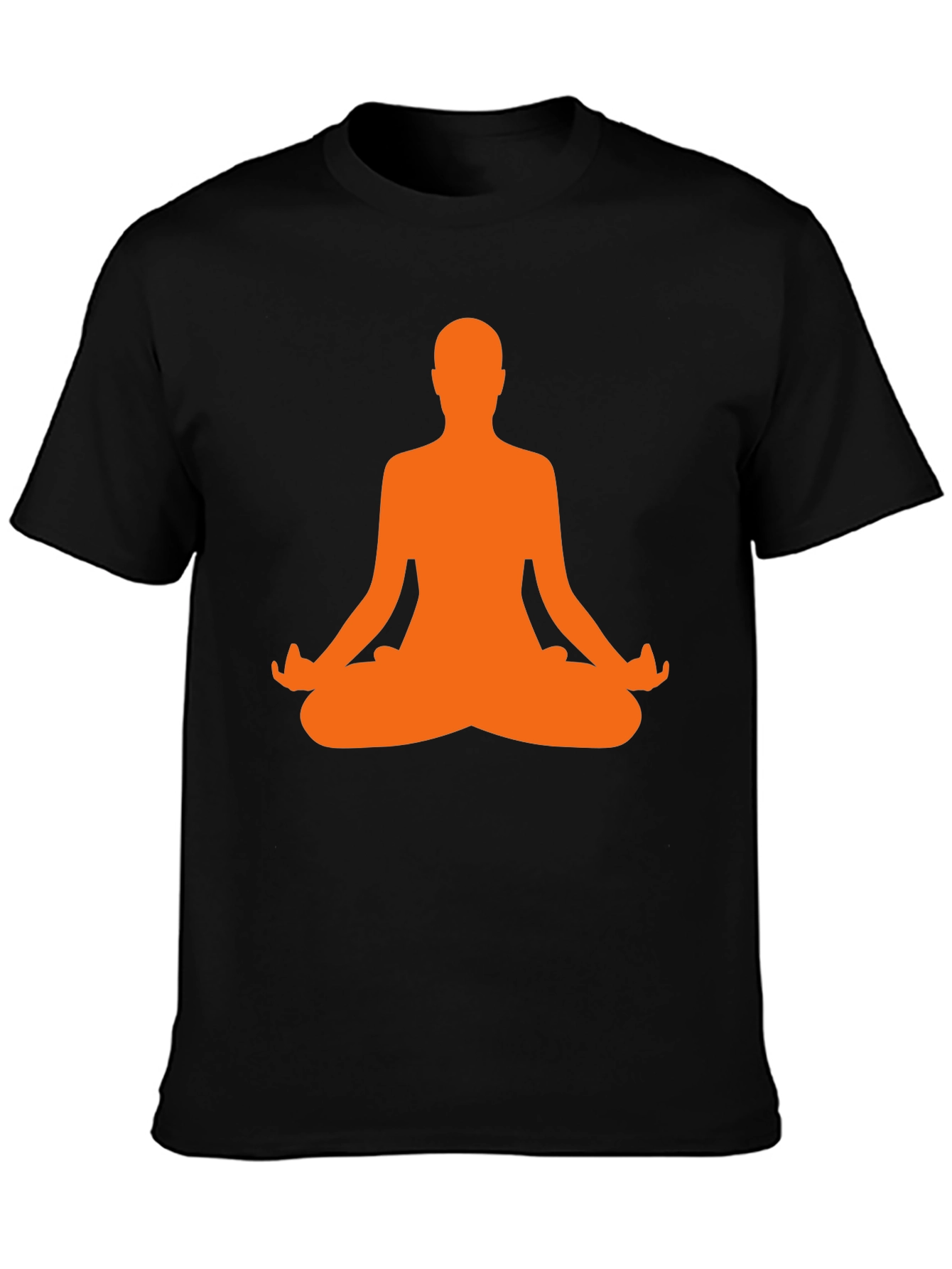Black Yoga Pose Graphic Tee - Black view 3