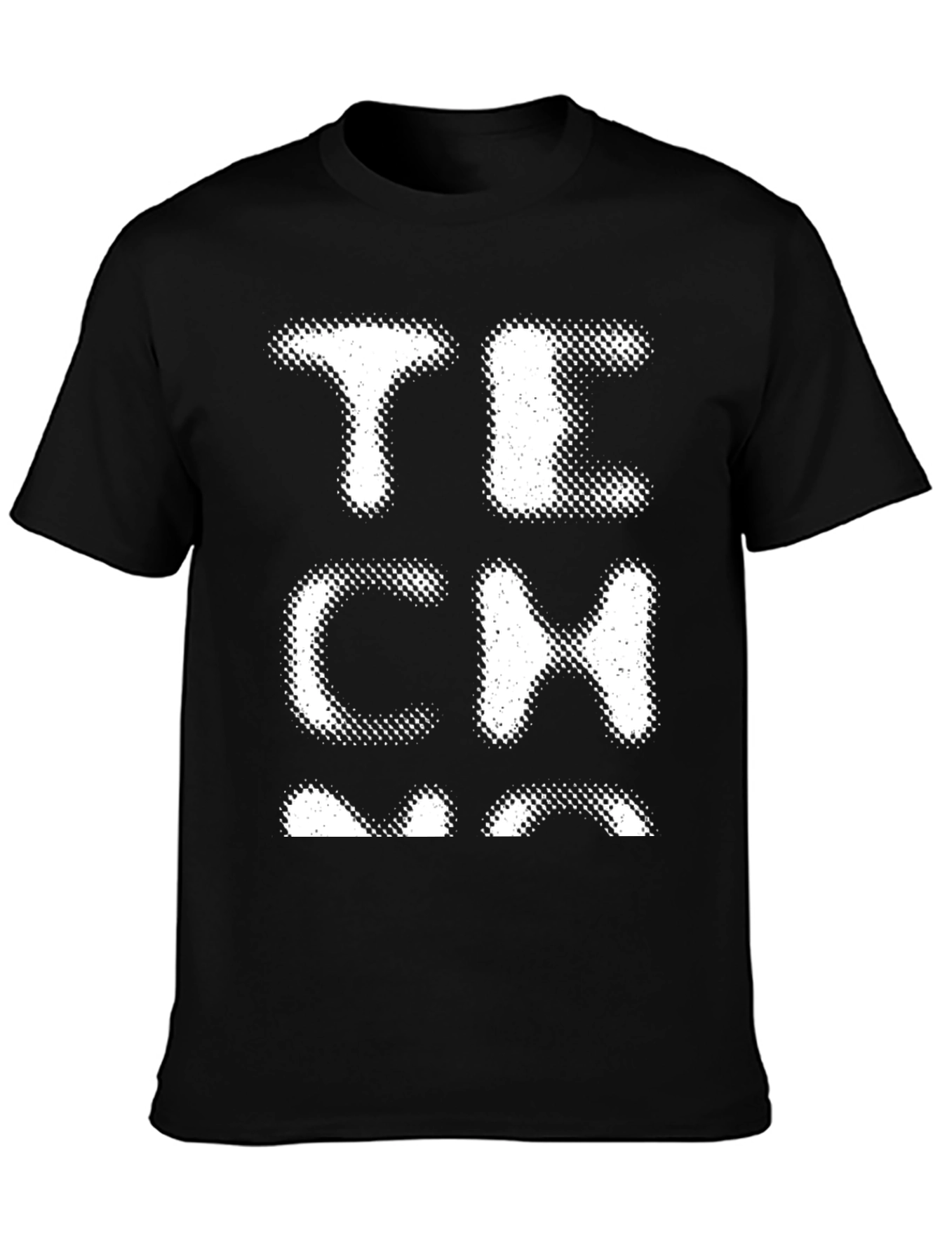 Black Tech T-Shirt Black Novelty Tee view 3