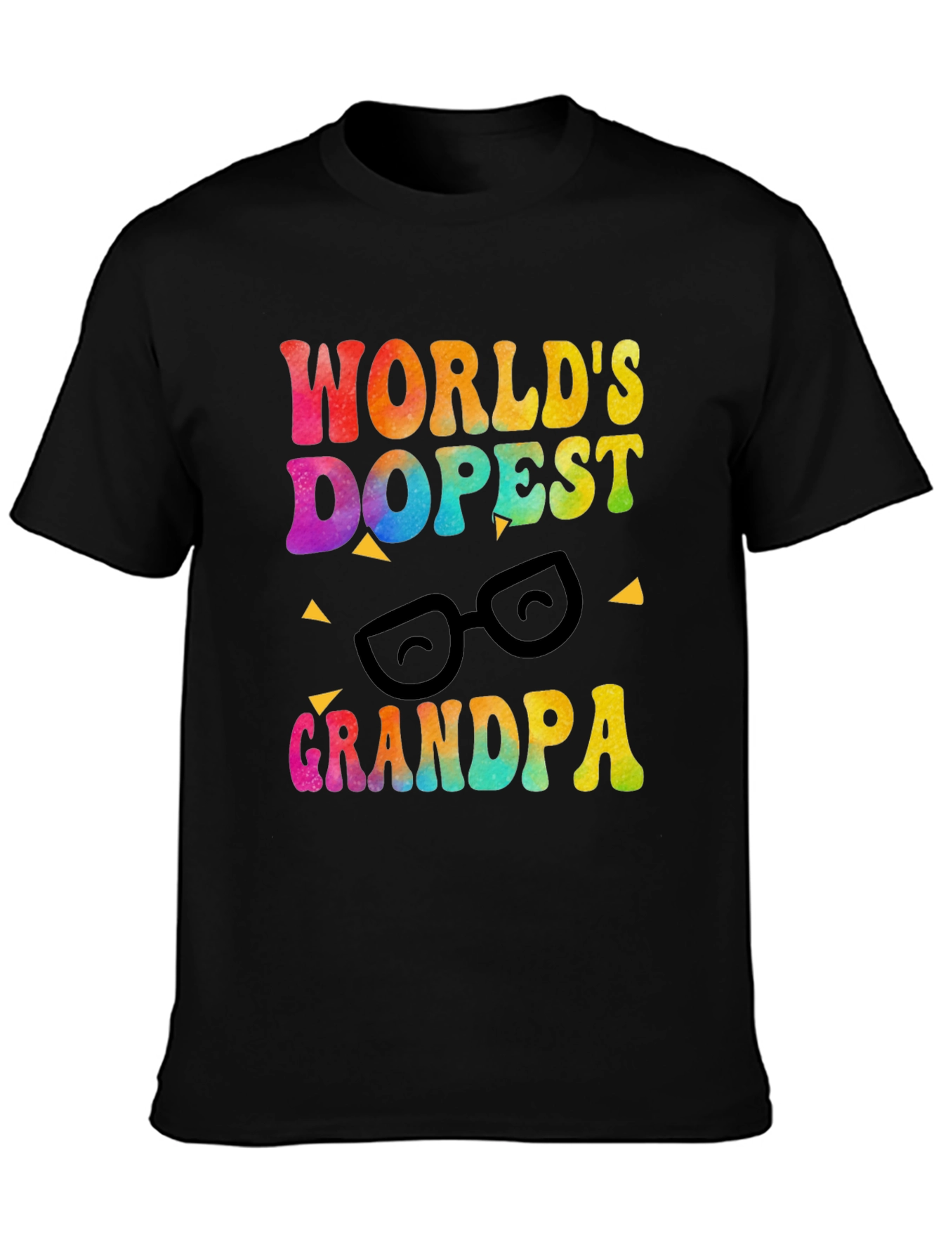 Black World's Dopest Grandpa T-Shirt view 3