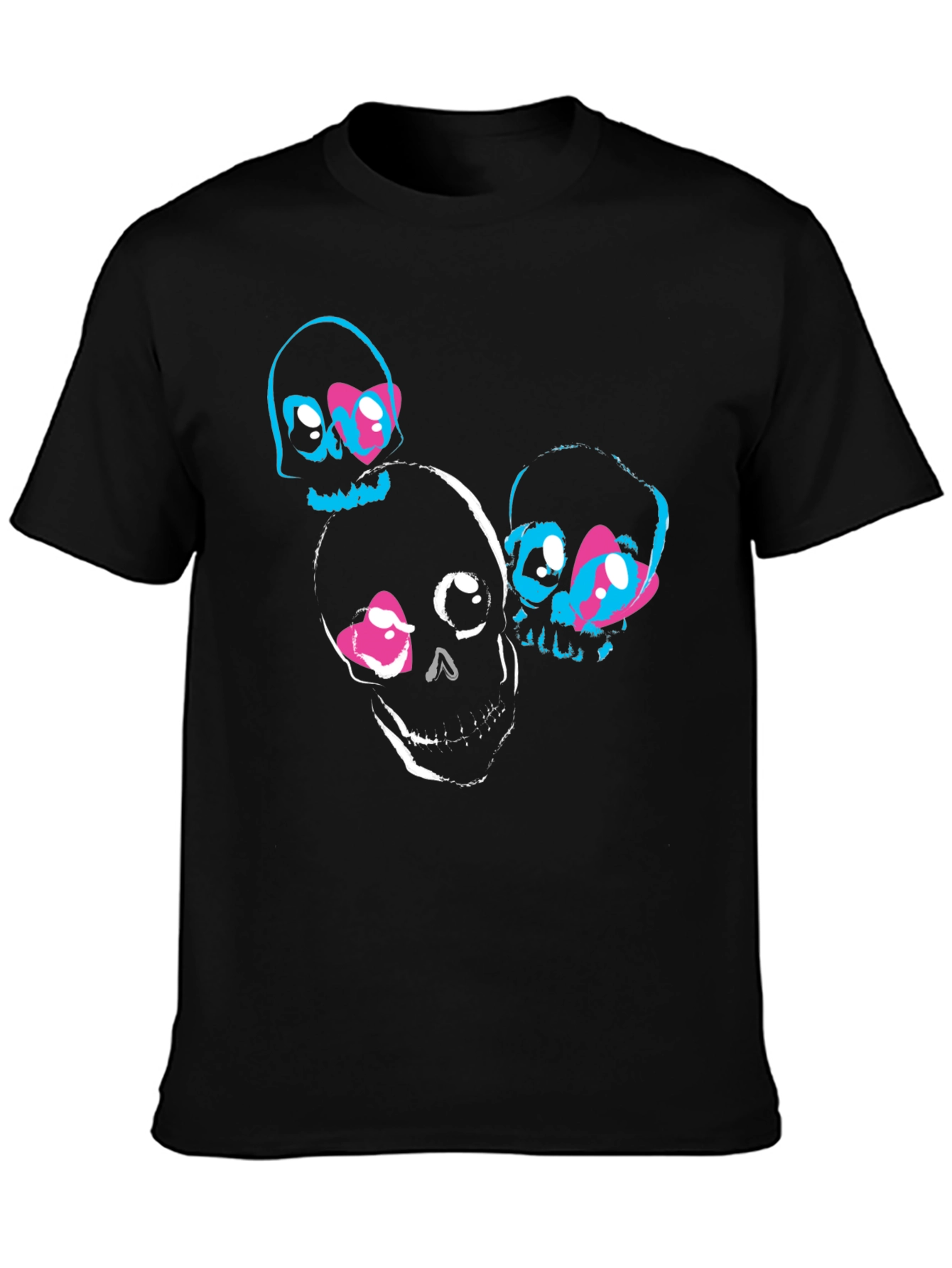 Black Skull Graphic T-Shirt - Trendy & Unique Design view 3