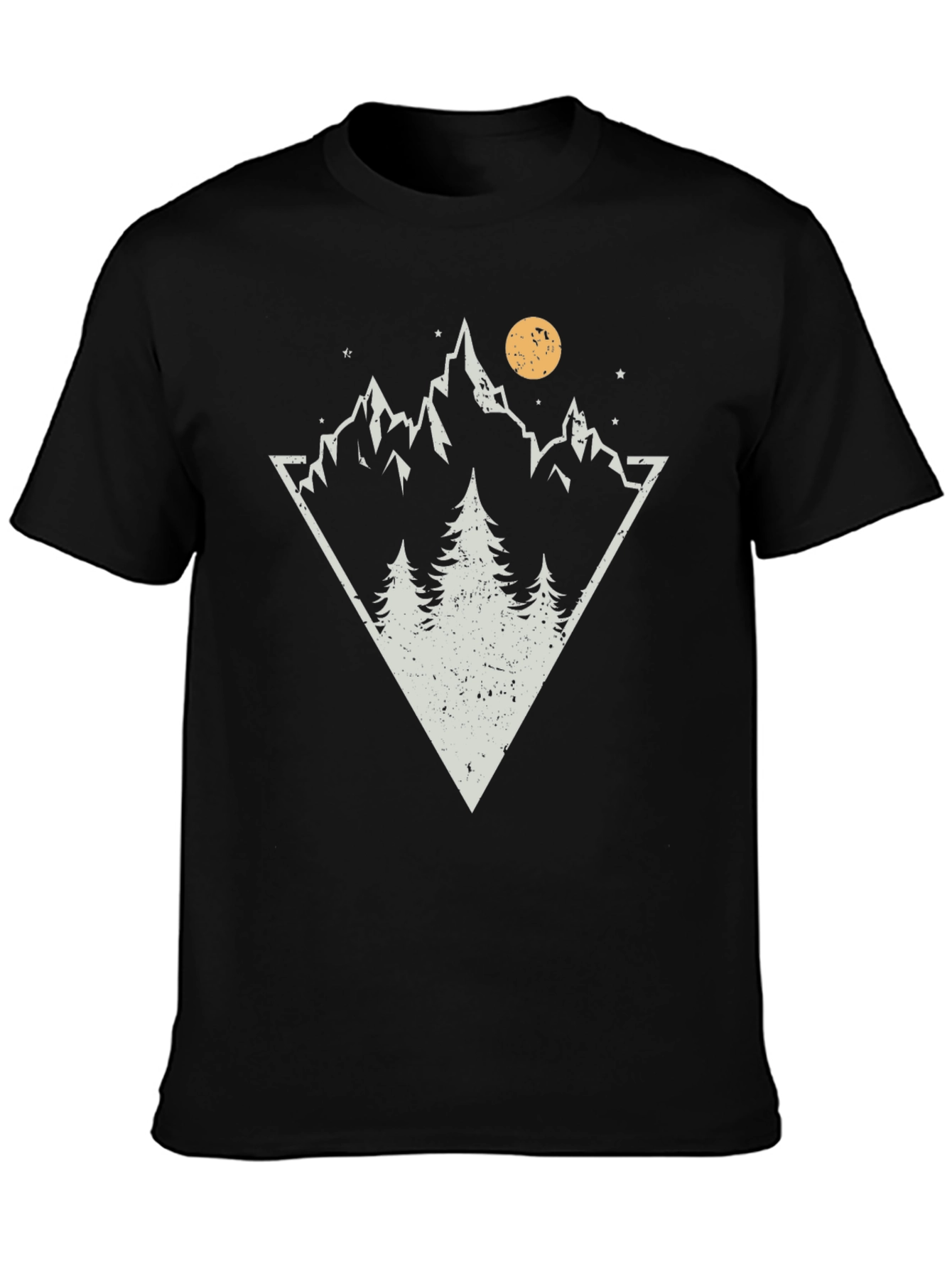 Black Mountain Triangle Graphic T-Shirt view 3