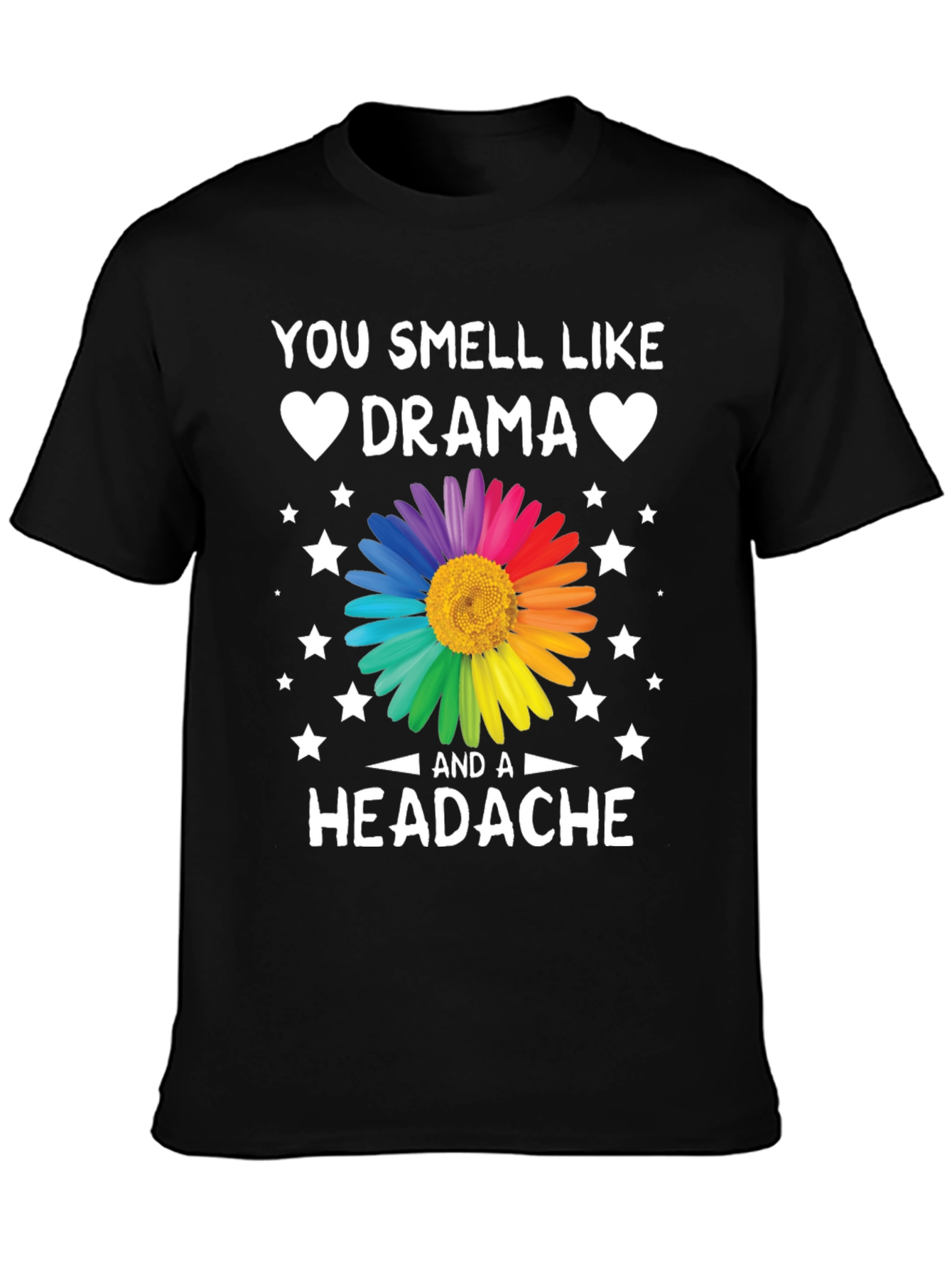 Black Drama & Headache T-Shirt view 3