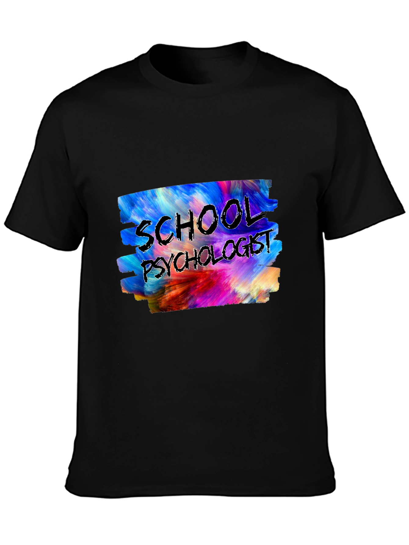 Black School Psychologist T-Shirt view 3