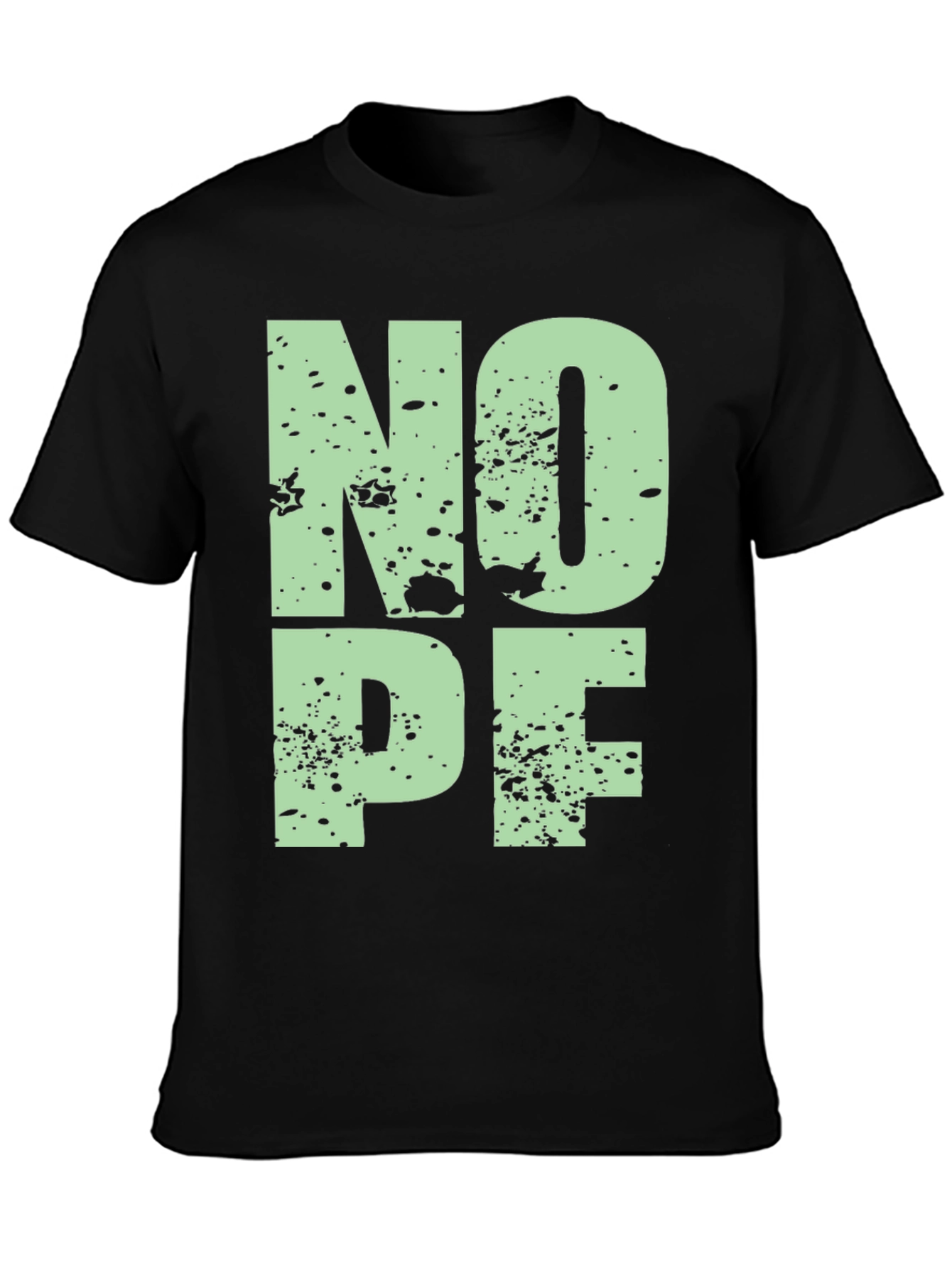 Black Nope Graphic T-Shirt - Black view 3